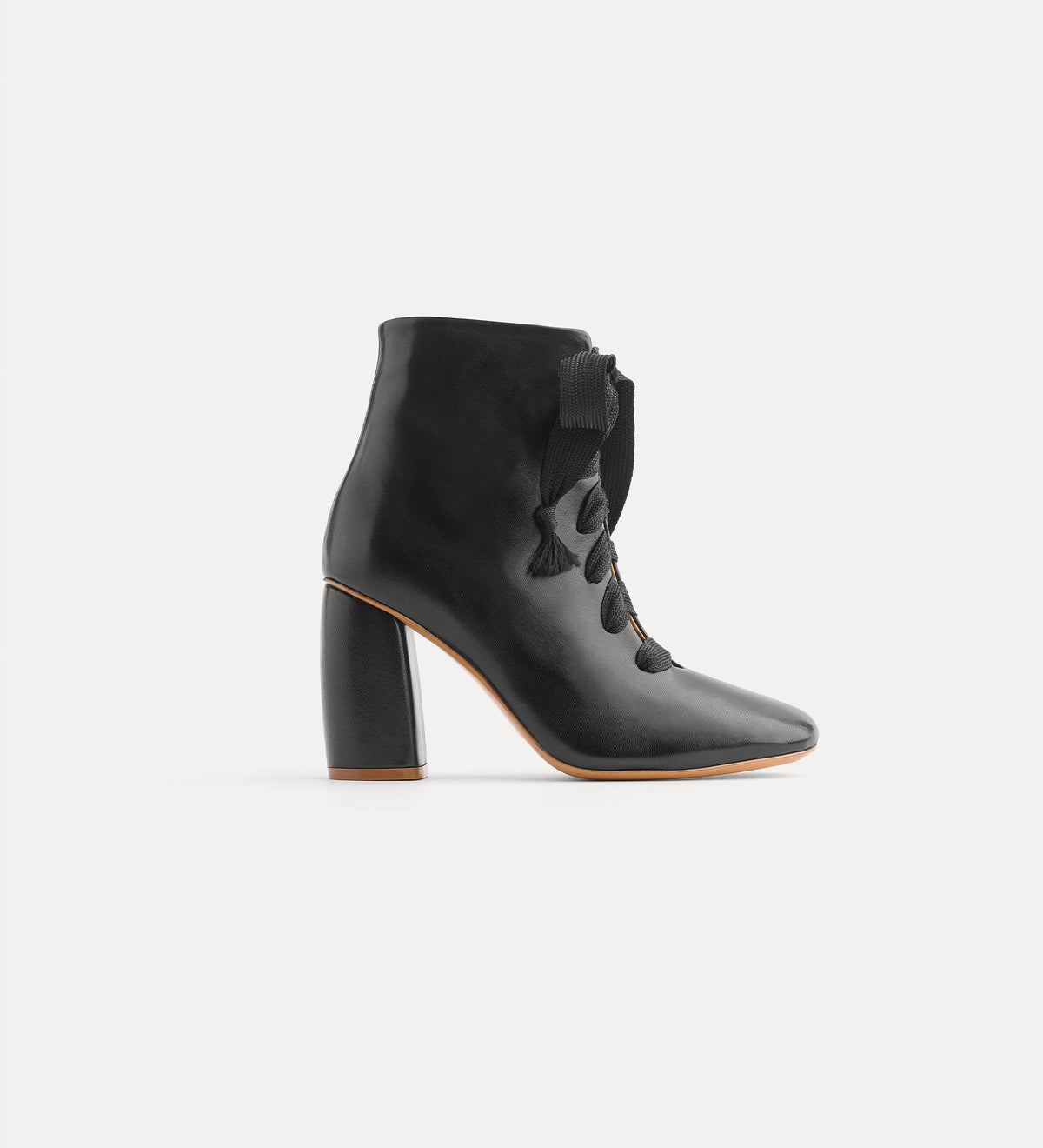 stivaletto in pelle nero