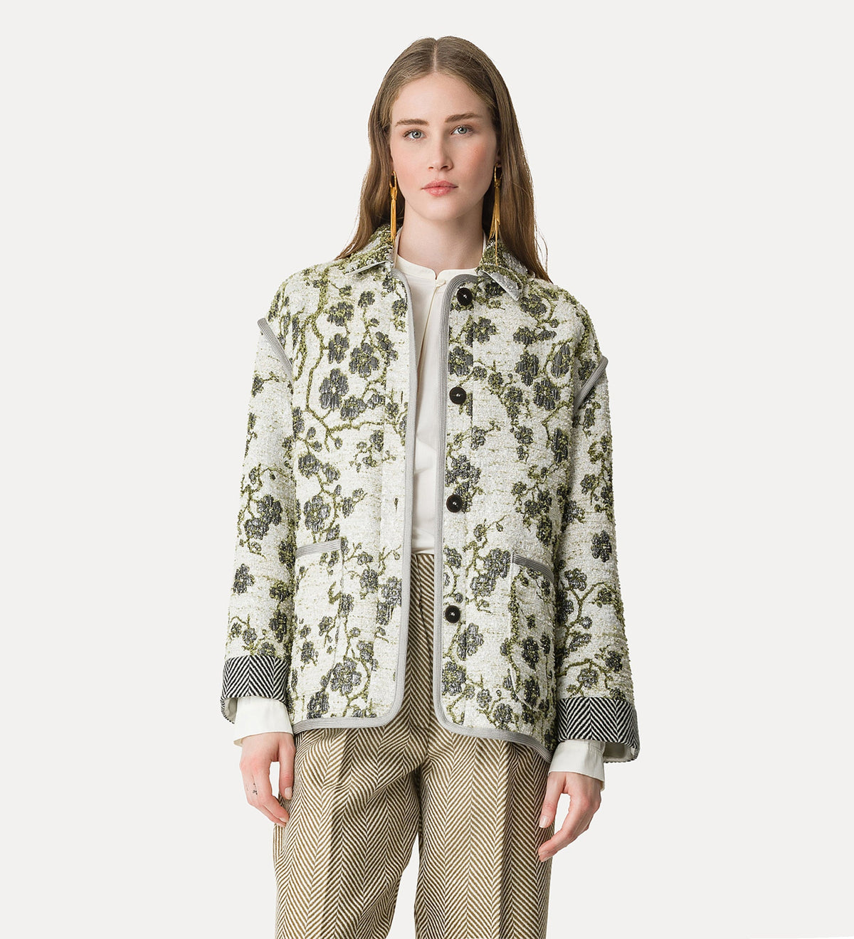 giacca jacquard “la lune en fleur” silvermoon