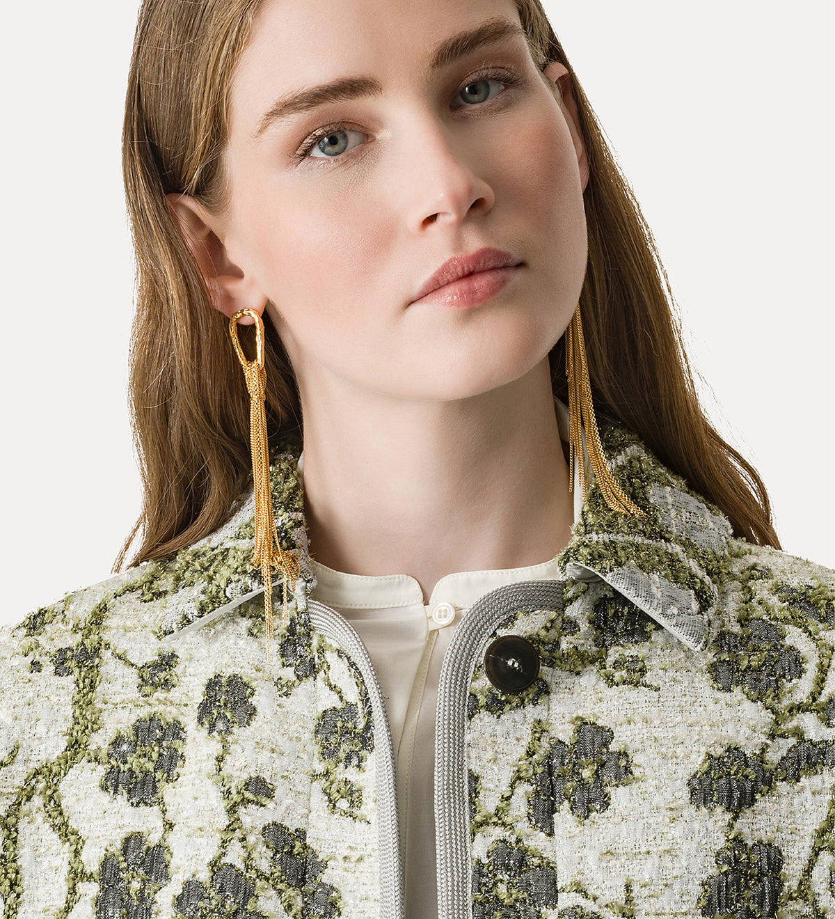 giacca jacquard “la lune en fleur” silvermoon