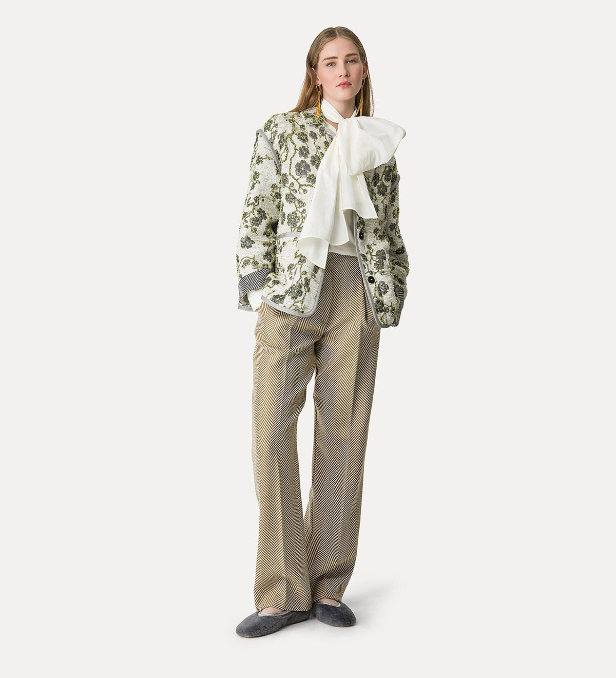 giacca jacquard “la lune en fleur” silvermoon