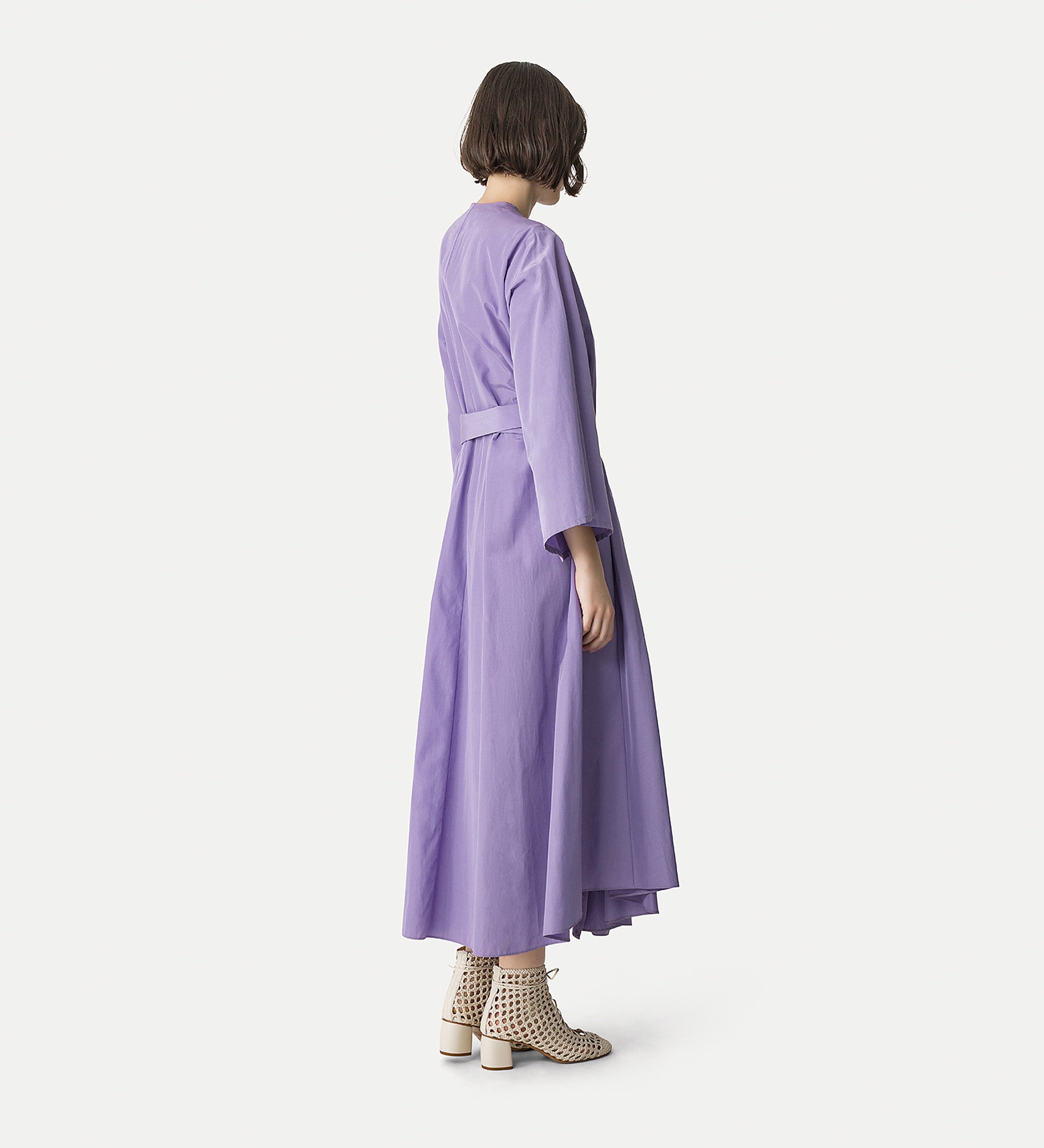 chic taffeta dress lilac