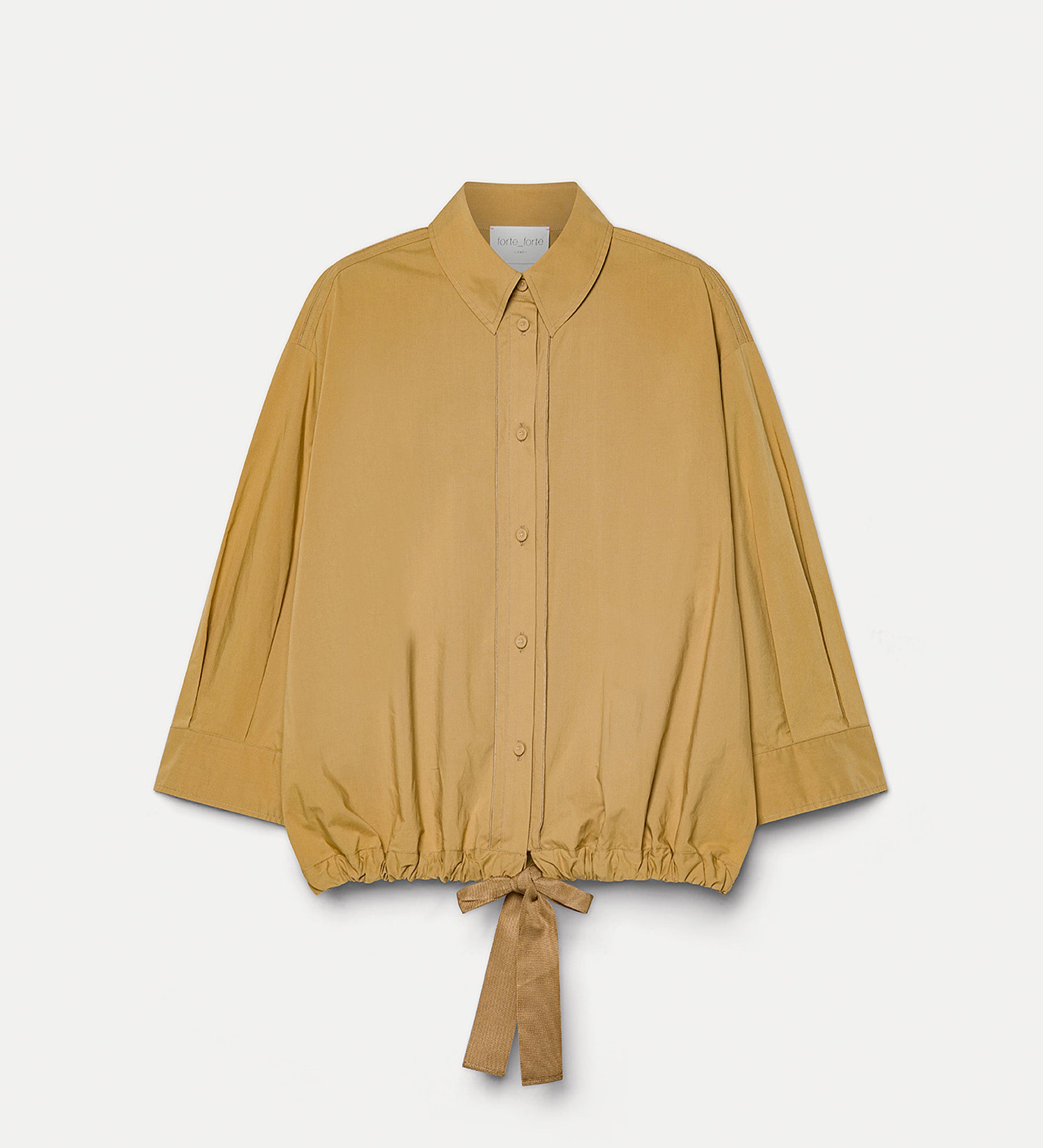camicia mezza manica popeline cotone bci ambra