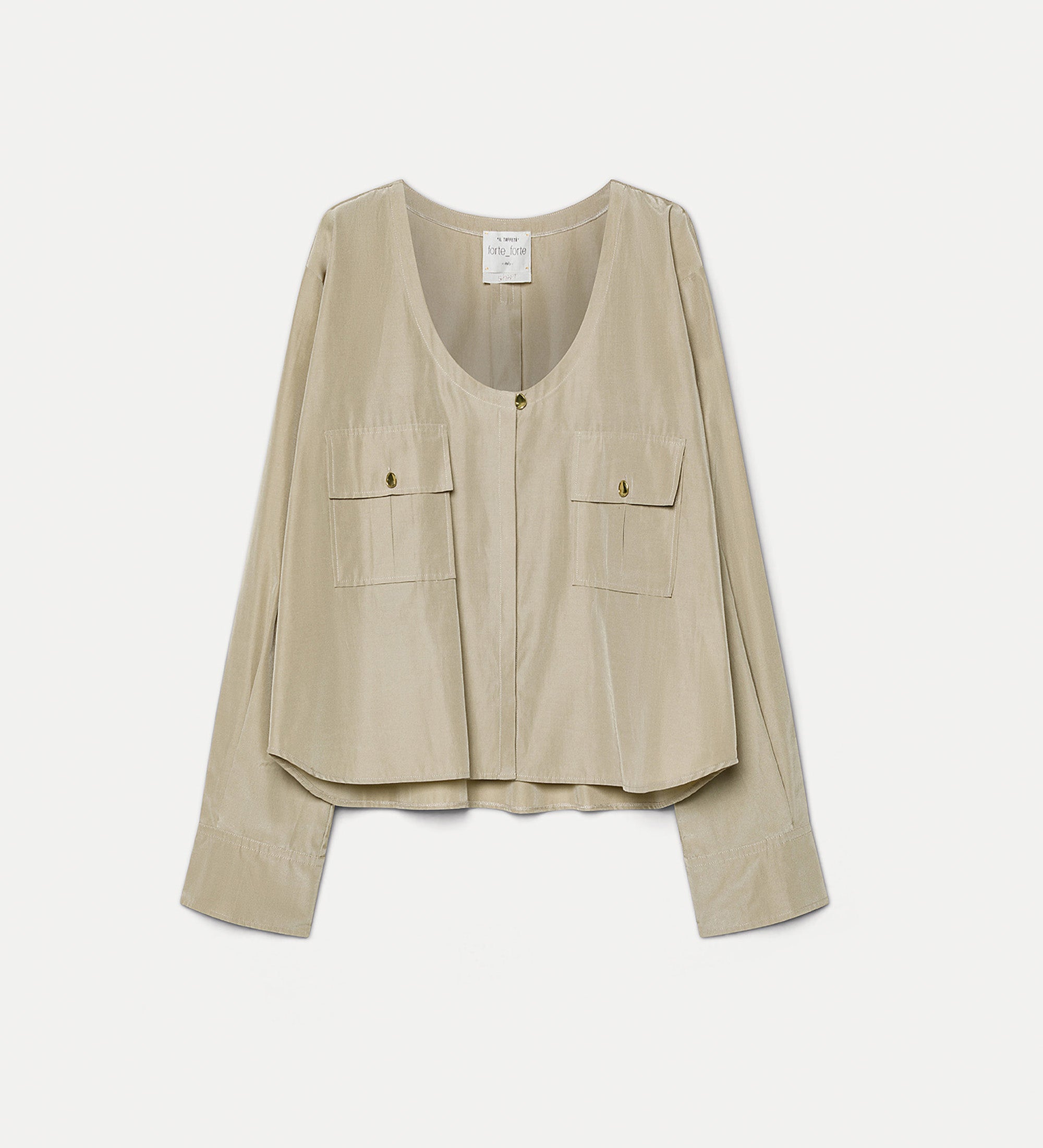 camicia saharienne taffetas chic sand