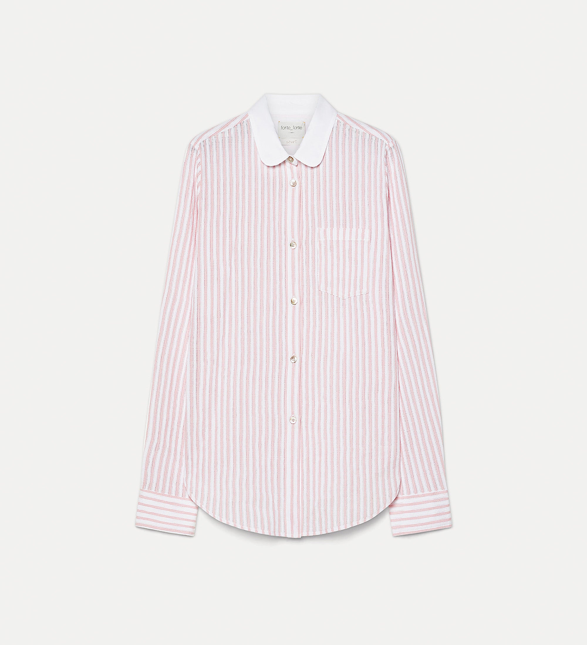 camicia regular collo francese riga giro inglese cotton candy
