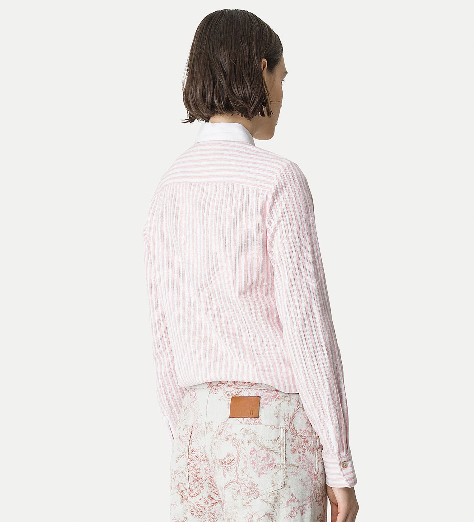 regular—fit shirt with english seams pink