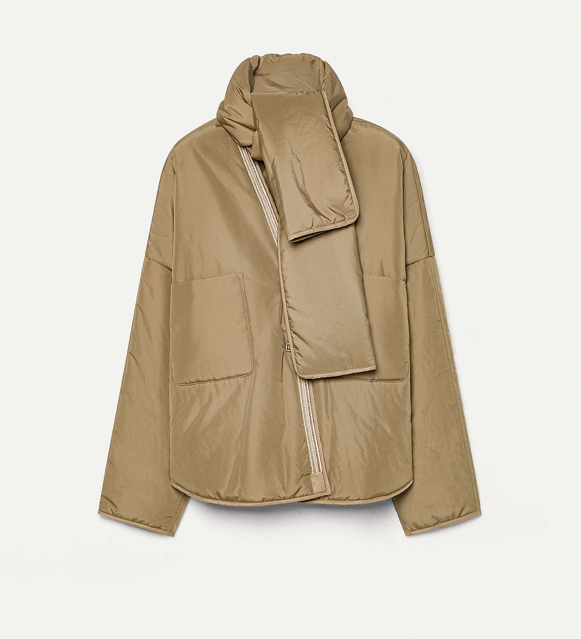 kimono con sciarpa poly double rainproof argilla
