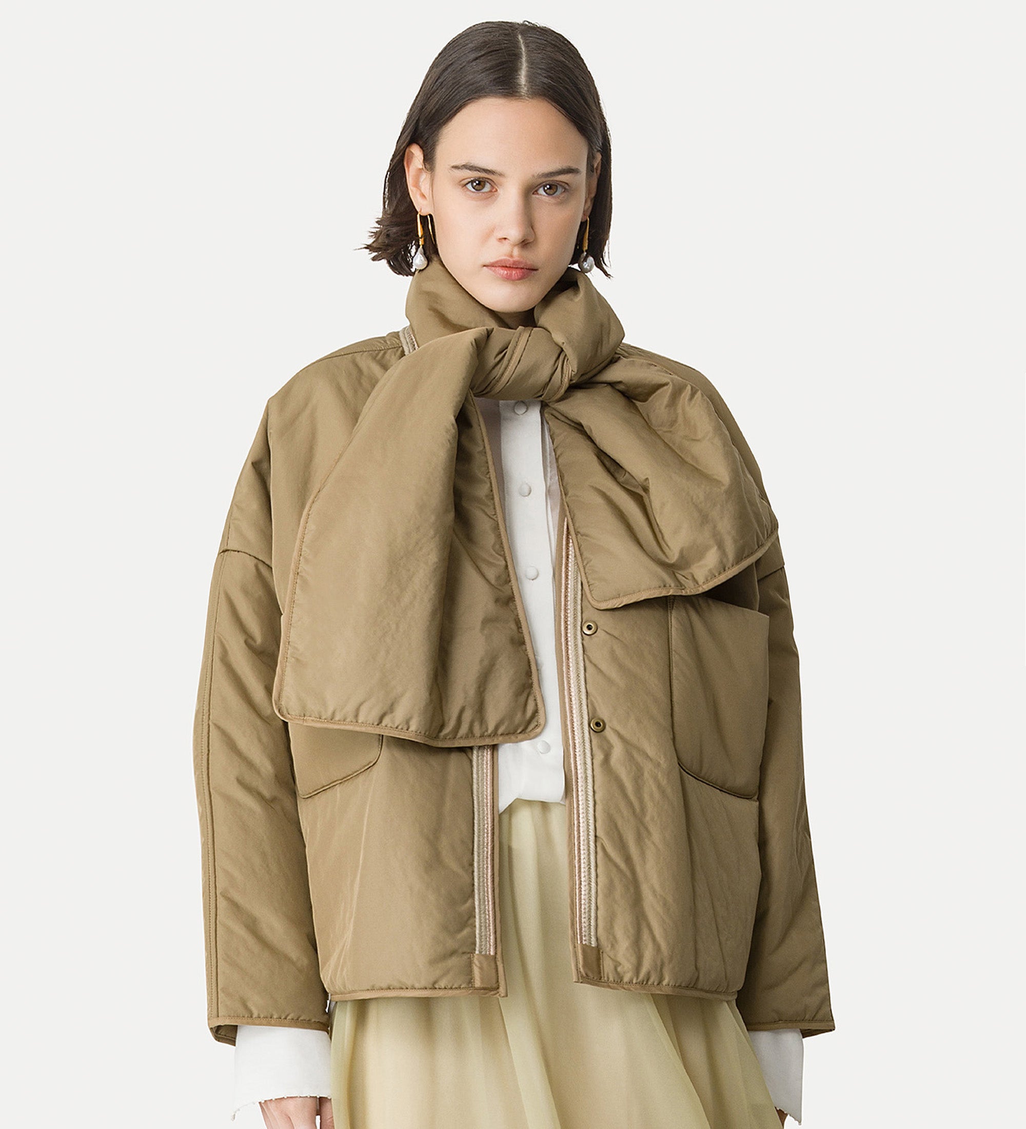 winter kimono brown