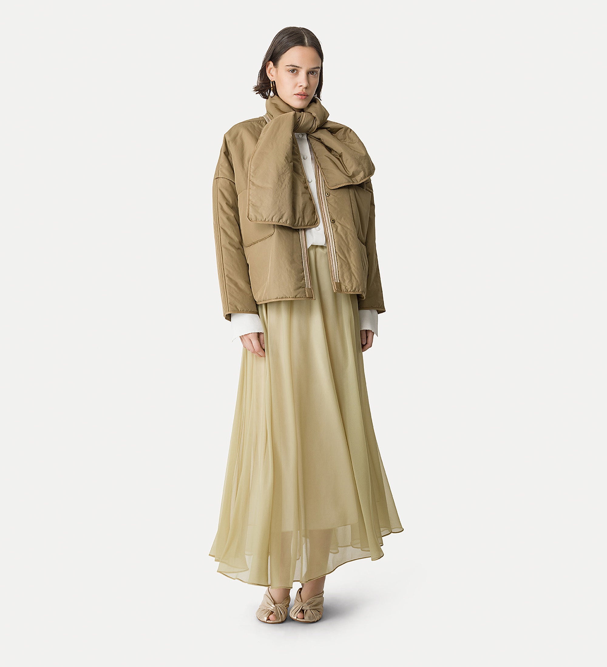 winter kimono brown