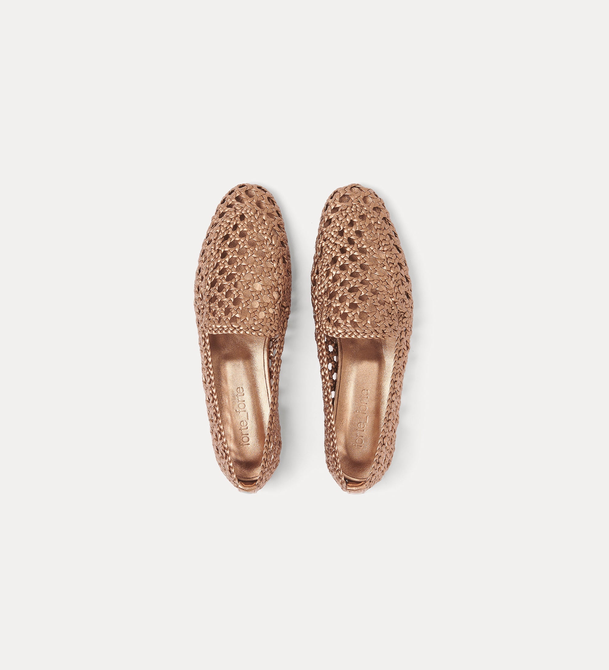 handwoven loafer yellow gold