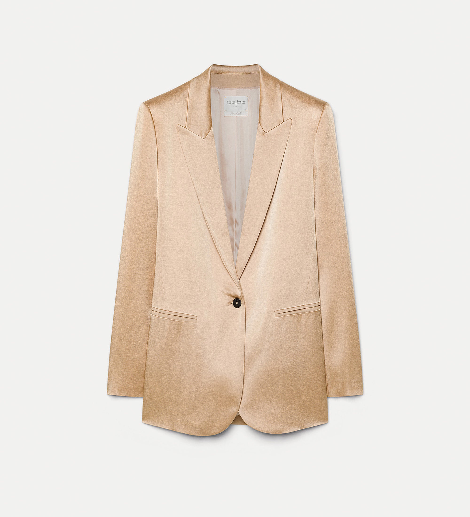 giacca shiny envers satin paglierino