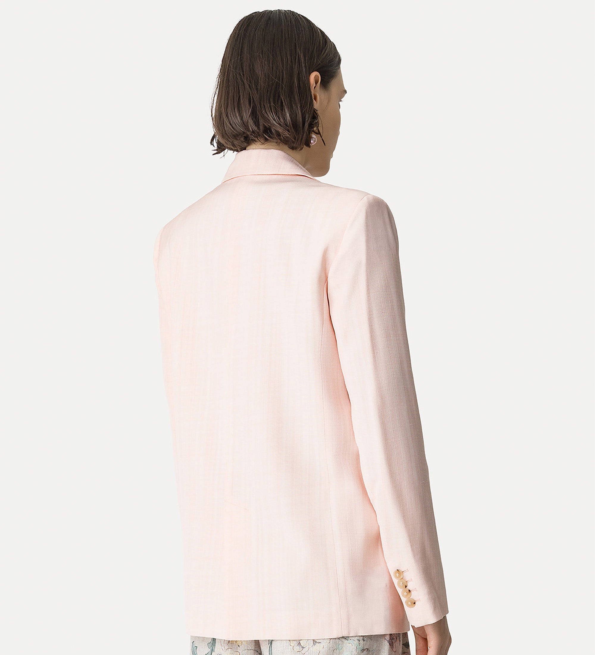 hopsack viscose jacket pink