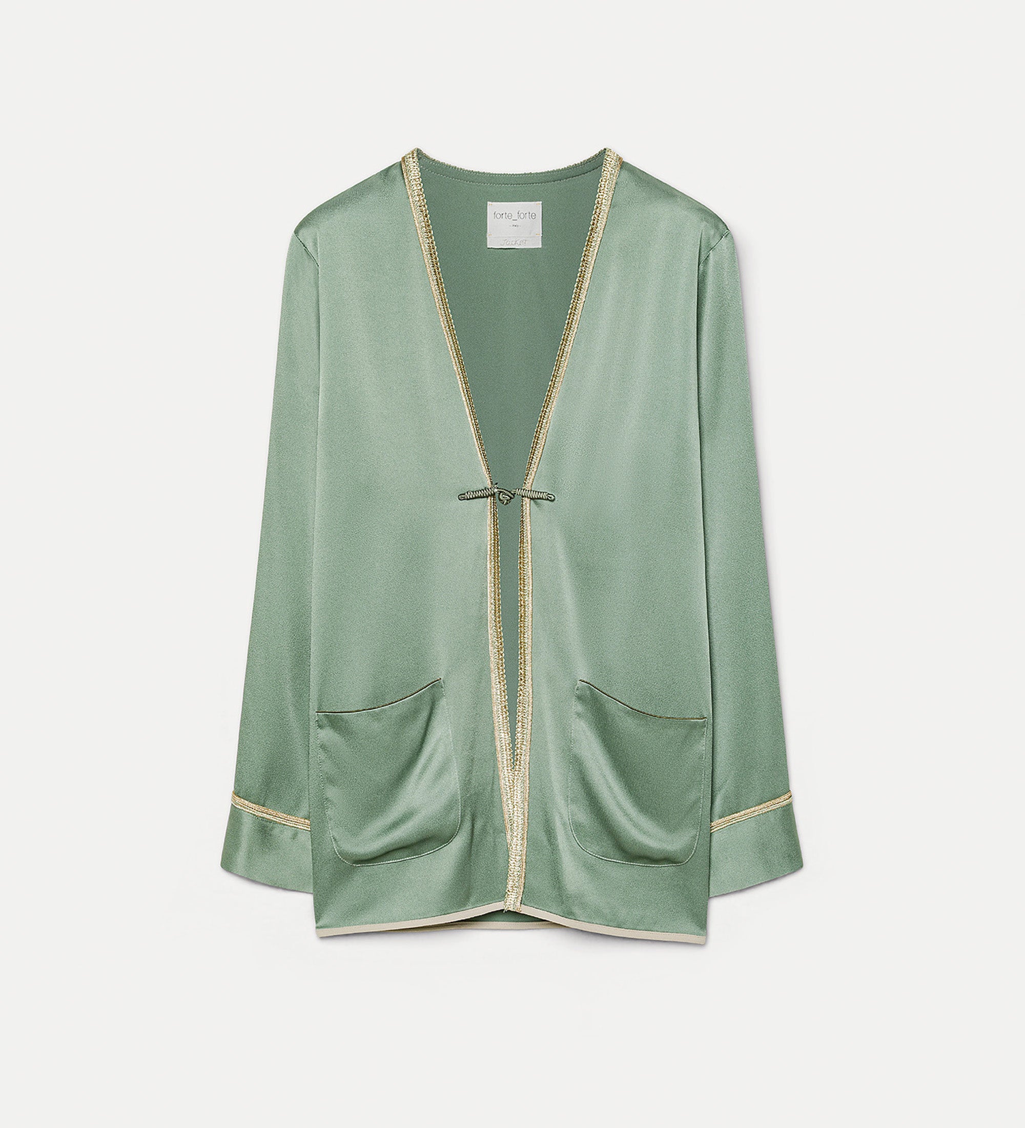 giacca tang shiny envers satin khaki
