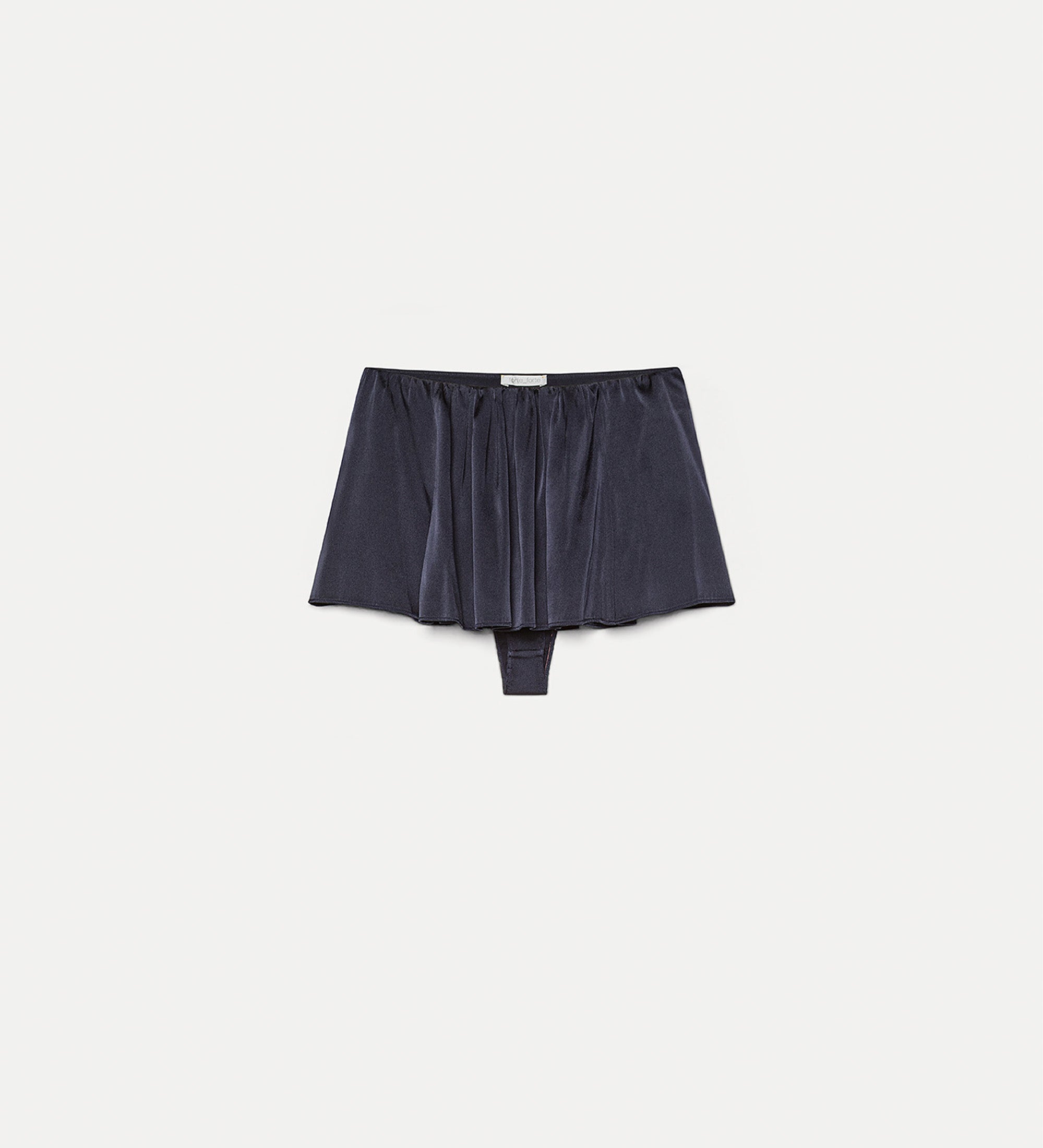 stretch satin culottes blue