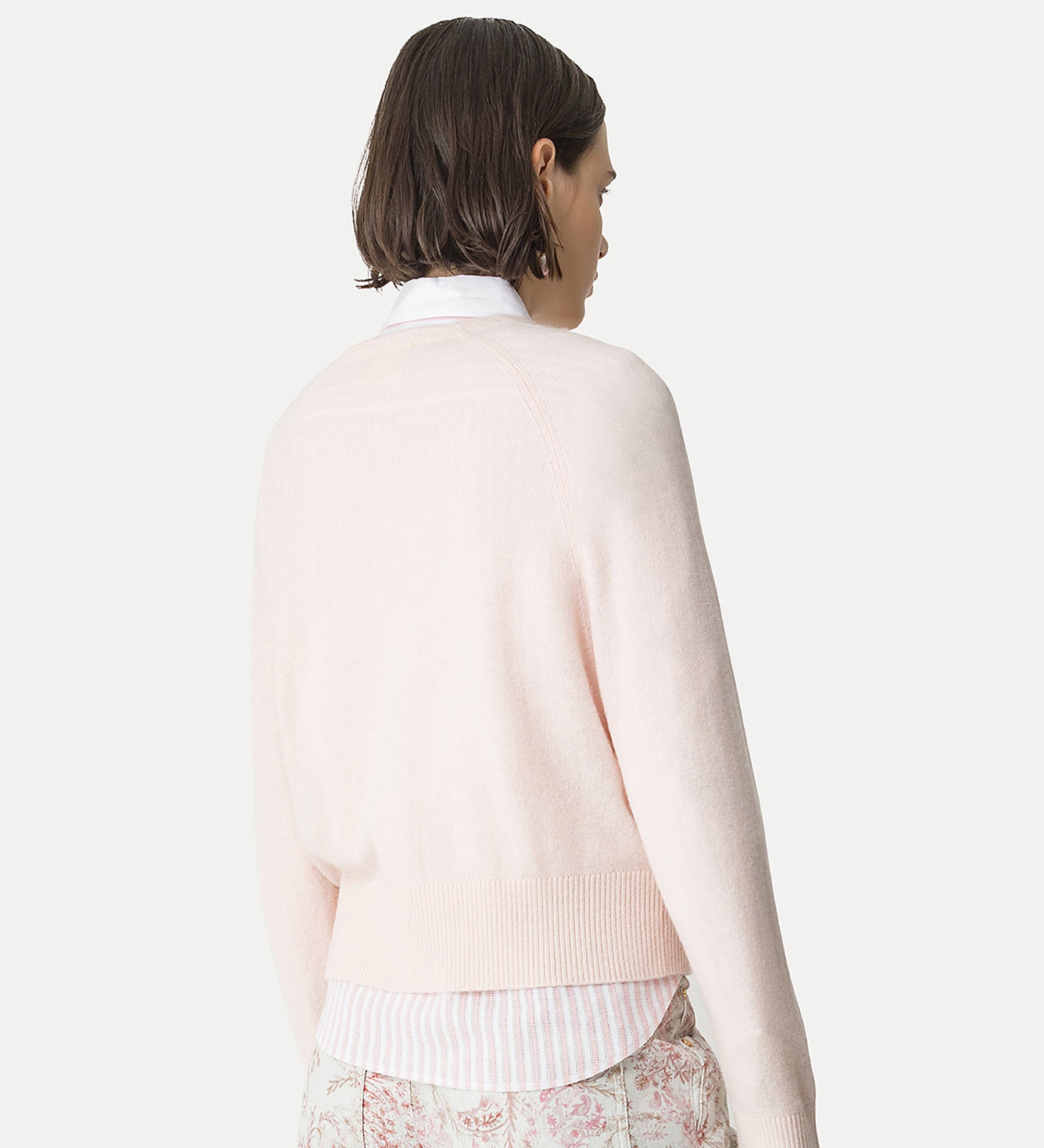 cashmere cardigan pink