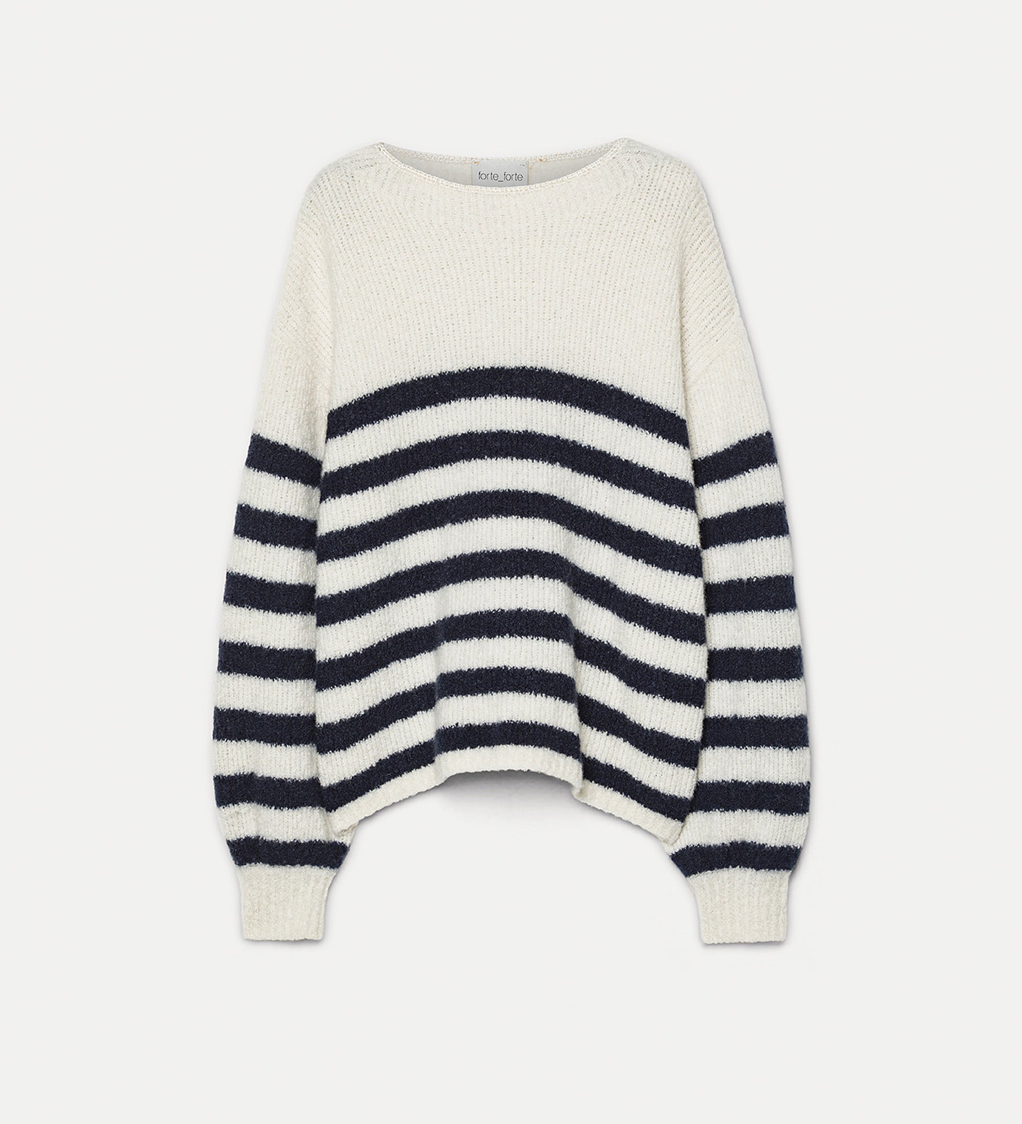 cashmere marinière sweater white