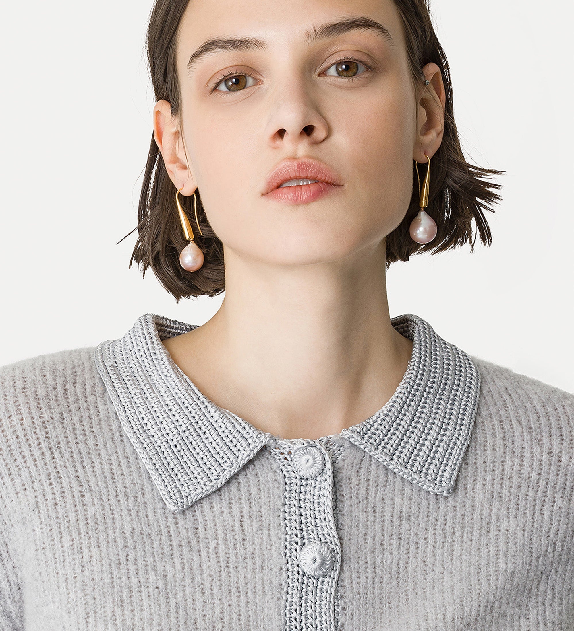cashmere polo shirt green