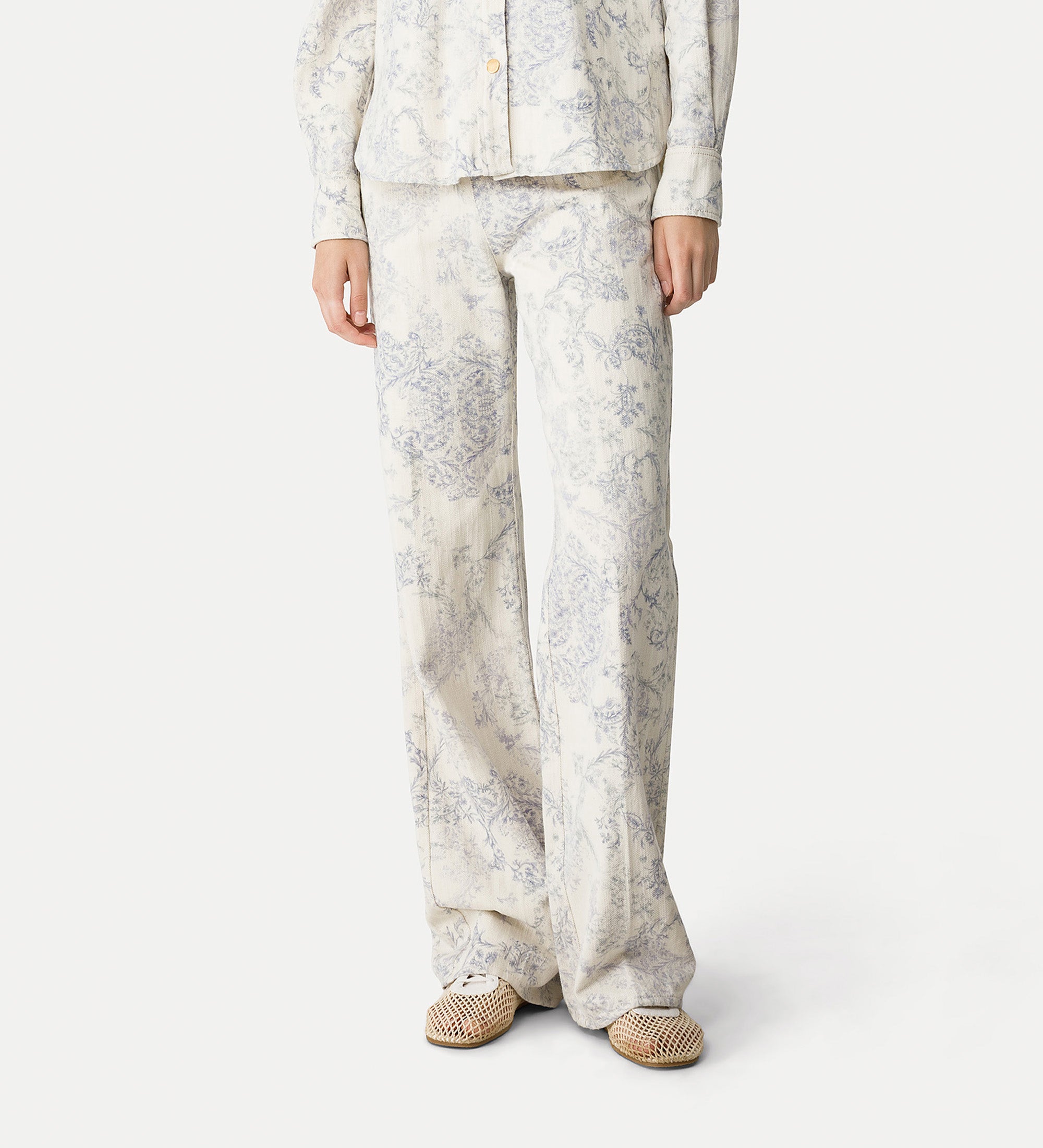 5—pocket trousers “nontiscordardime” light blue