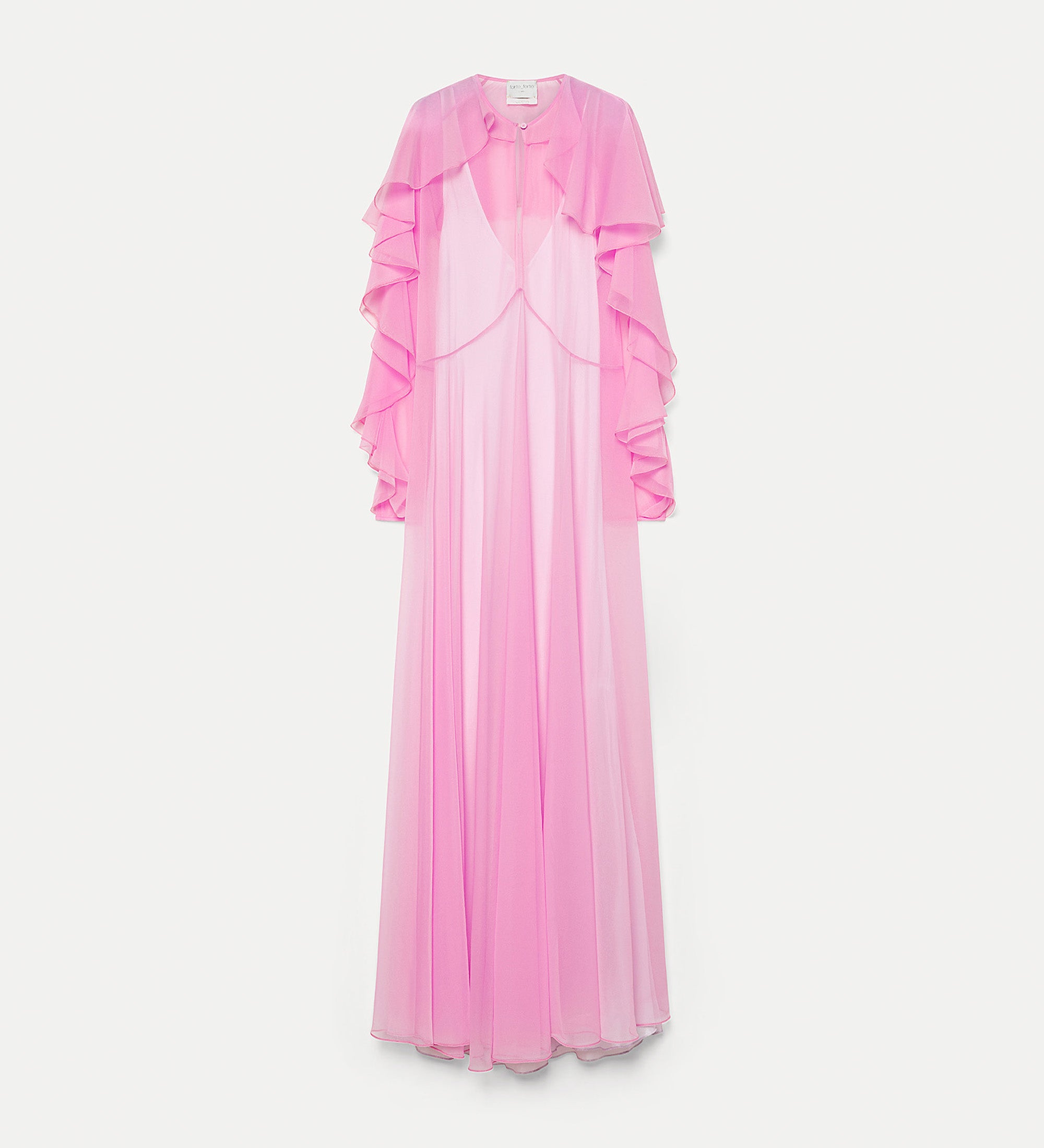 abito volants contemporary chiffon cotton candy