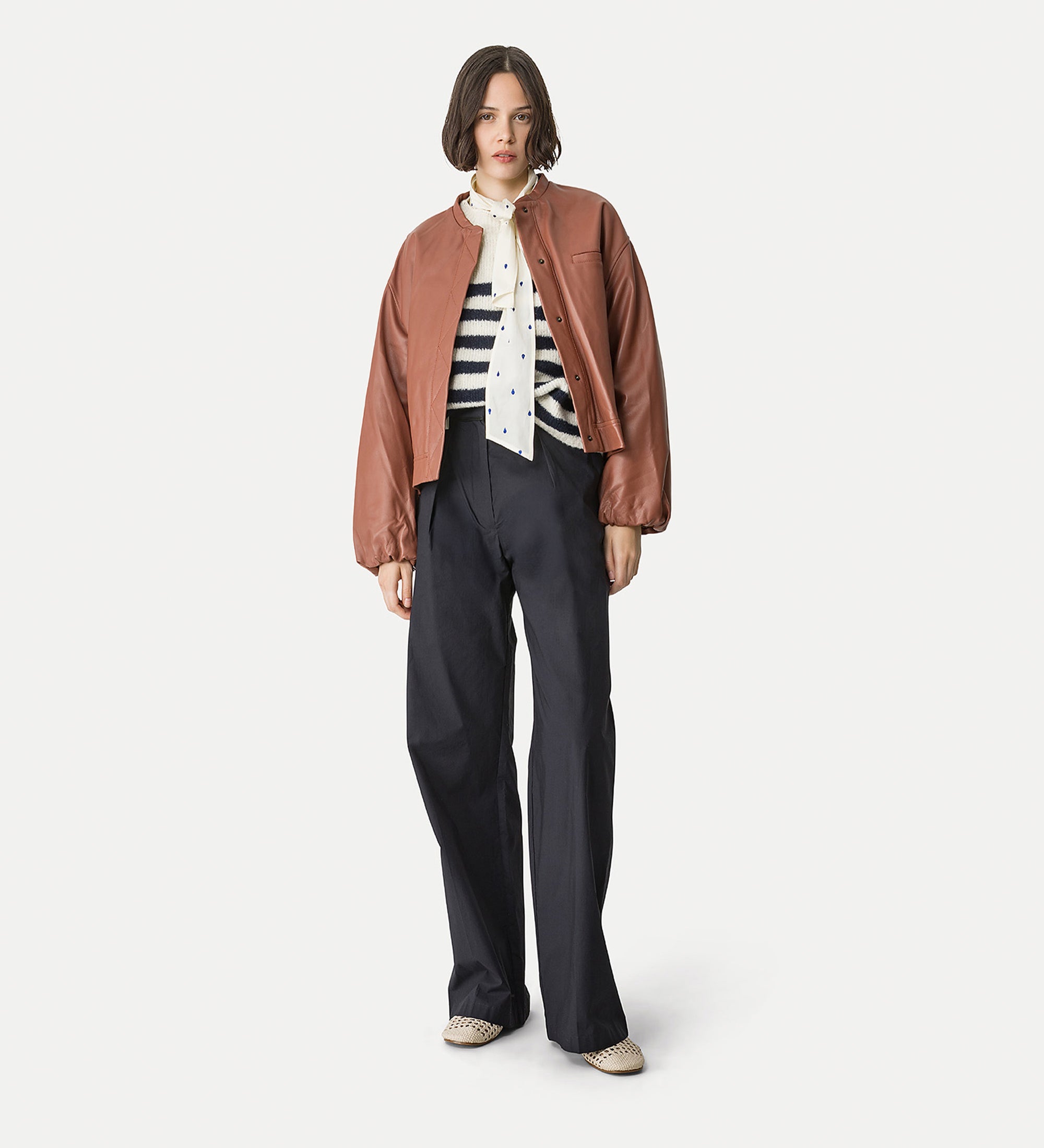 jacket with toggles “peonia my love” lilac