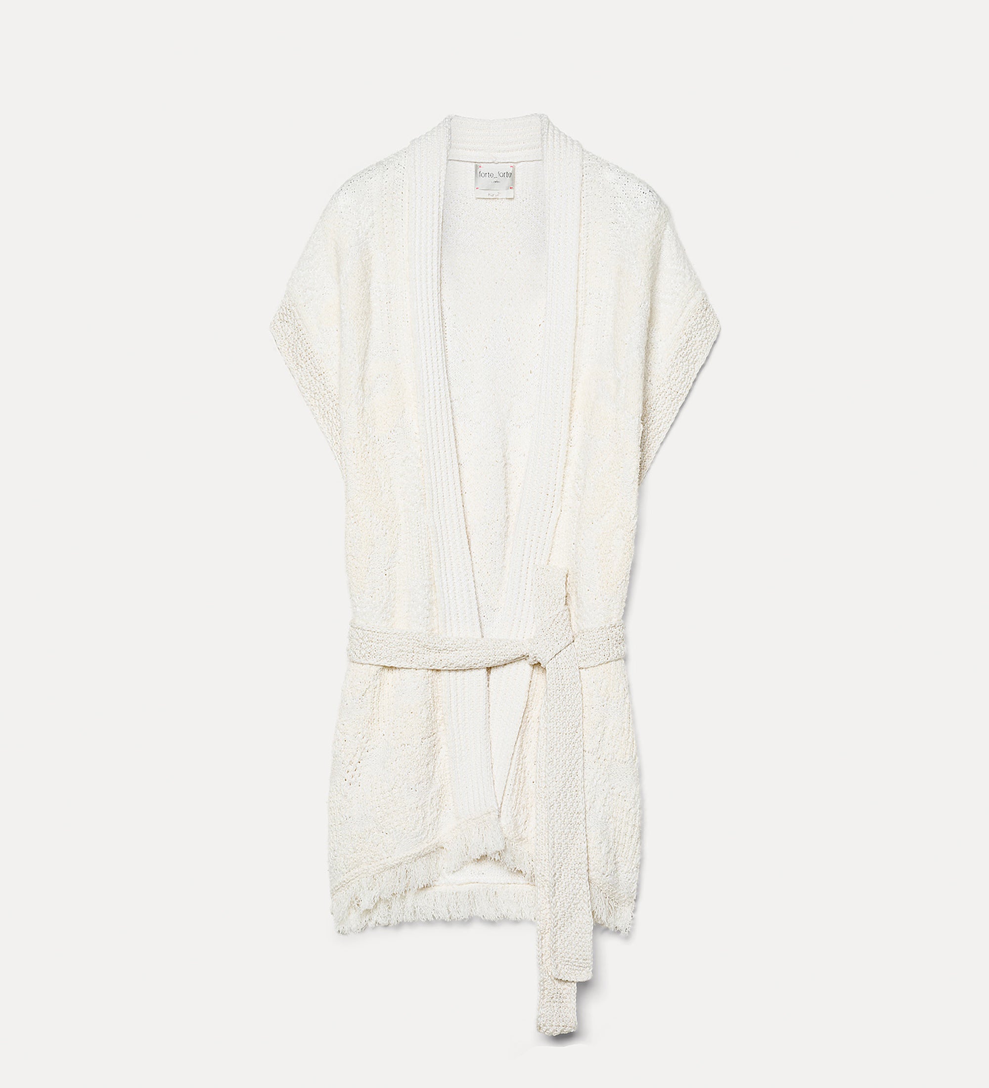 jacquard vest “iris velvet” beurre | forte_forte