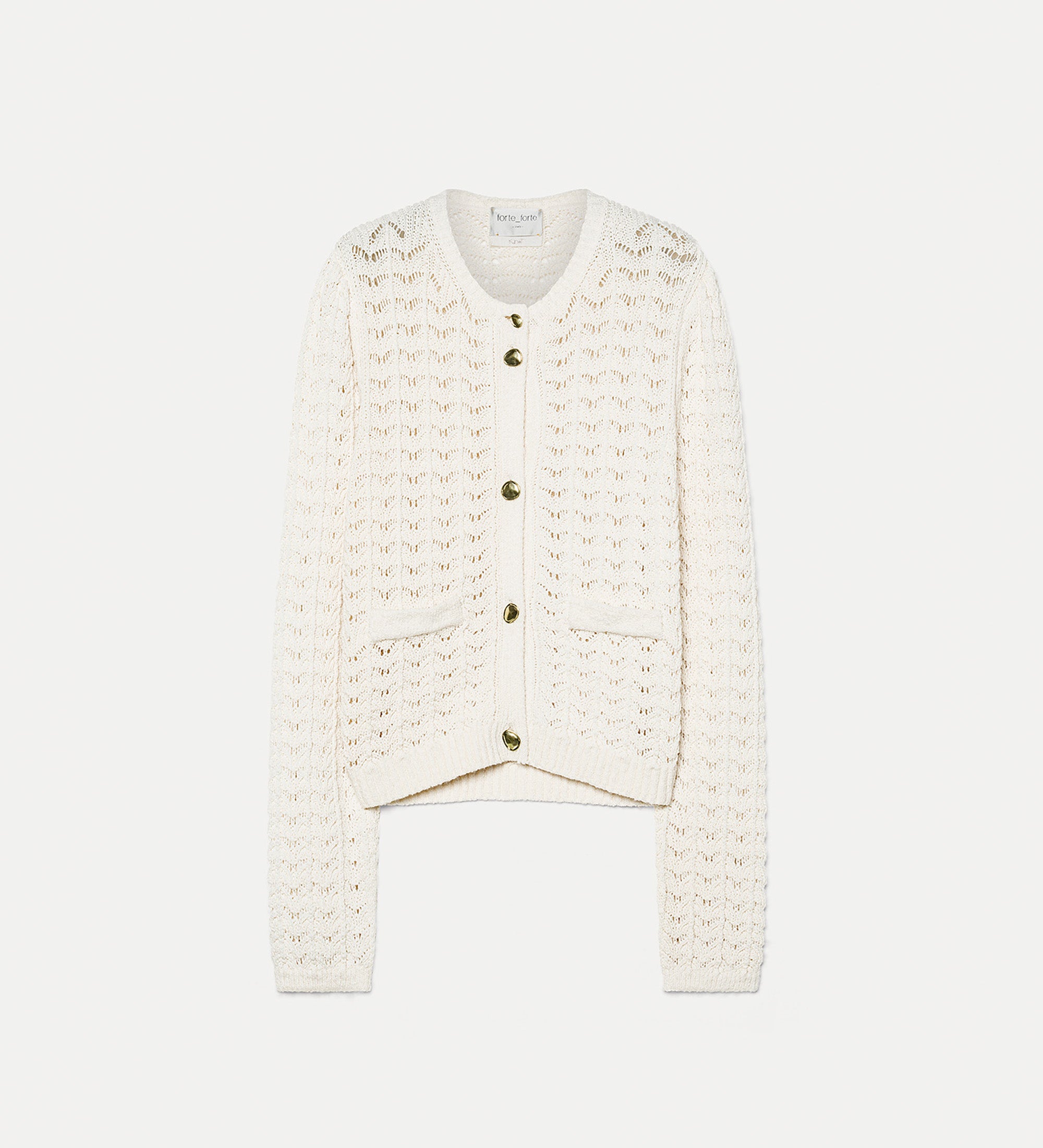 elegant cotton cardigan white