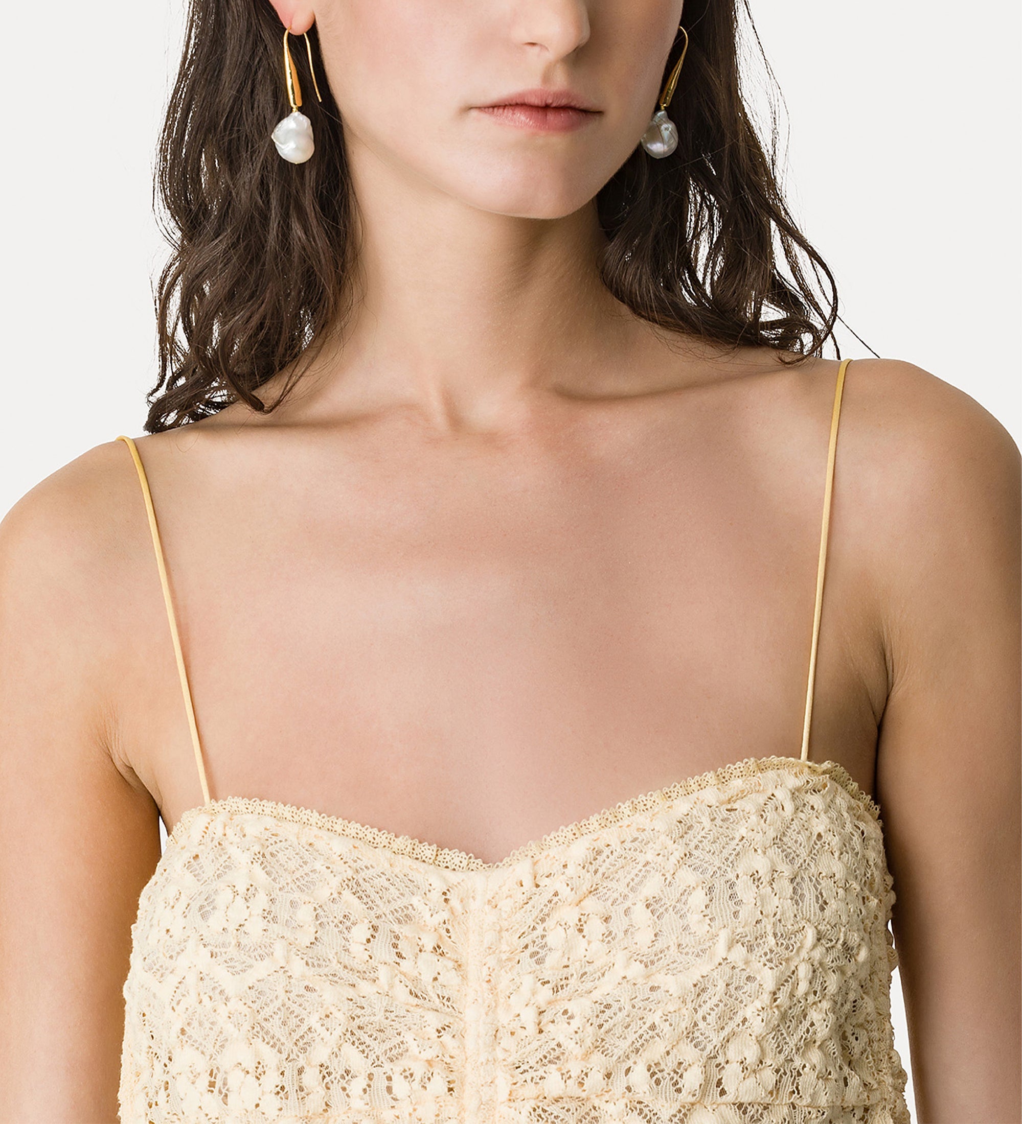 “pizzo stretch” bustier dress honey
