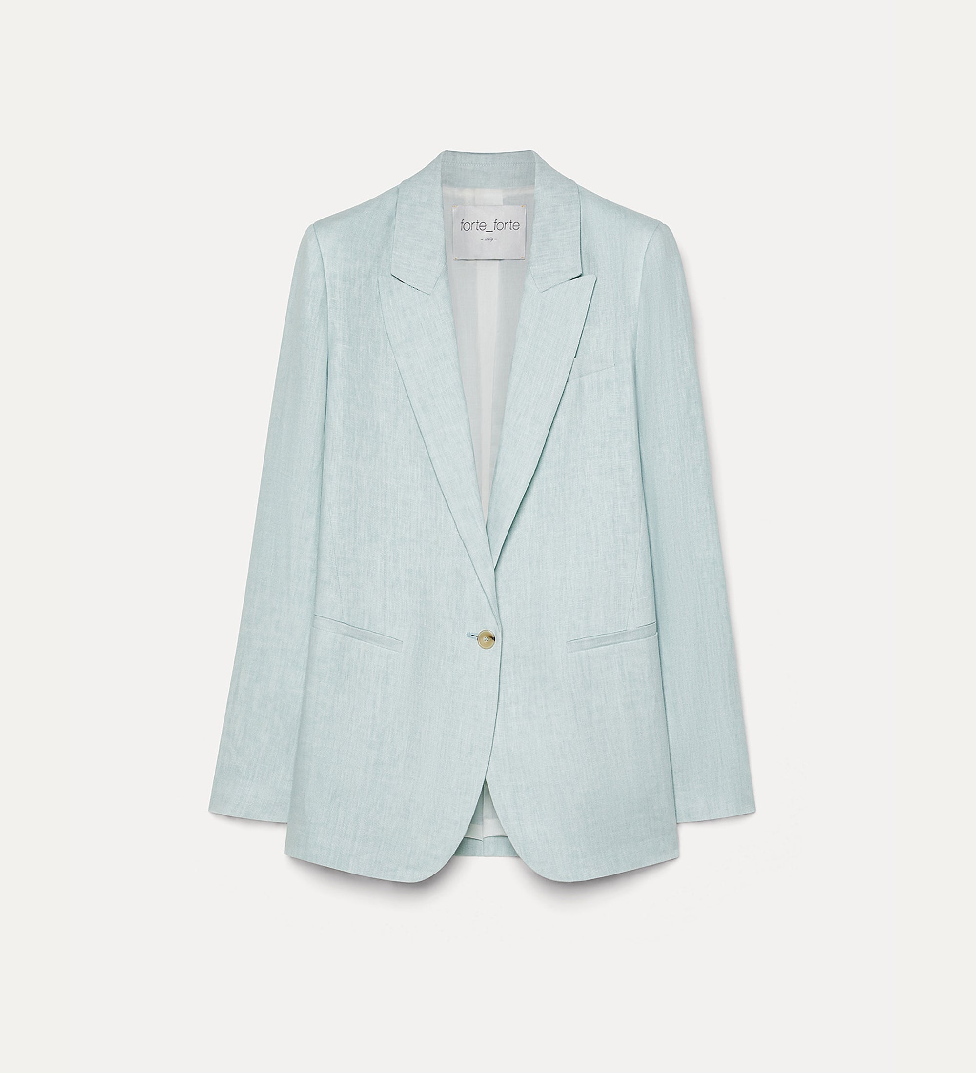 chic linen jacket plume
