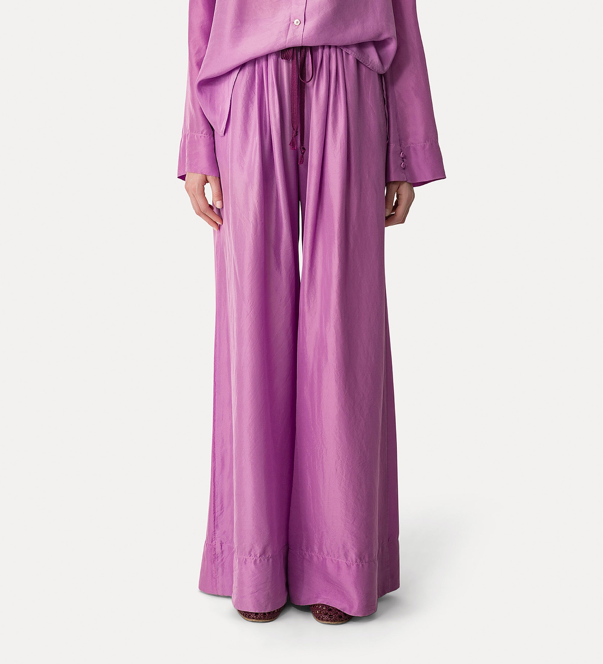 elegant lightweight silk habotai trousers burlesque