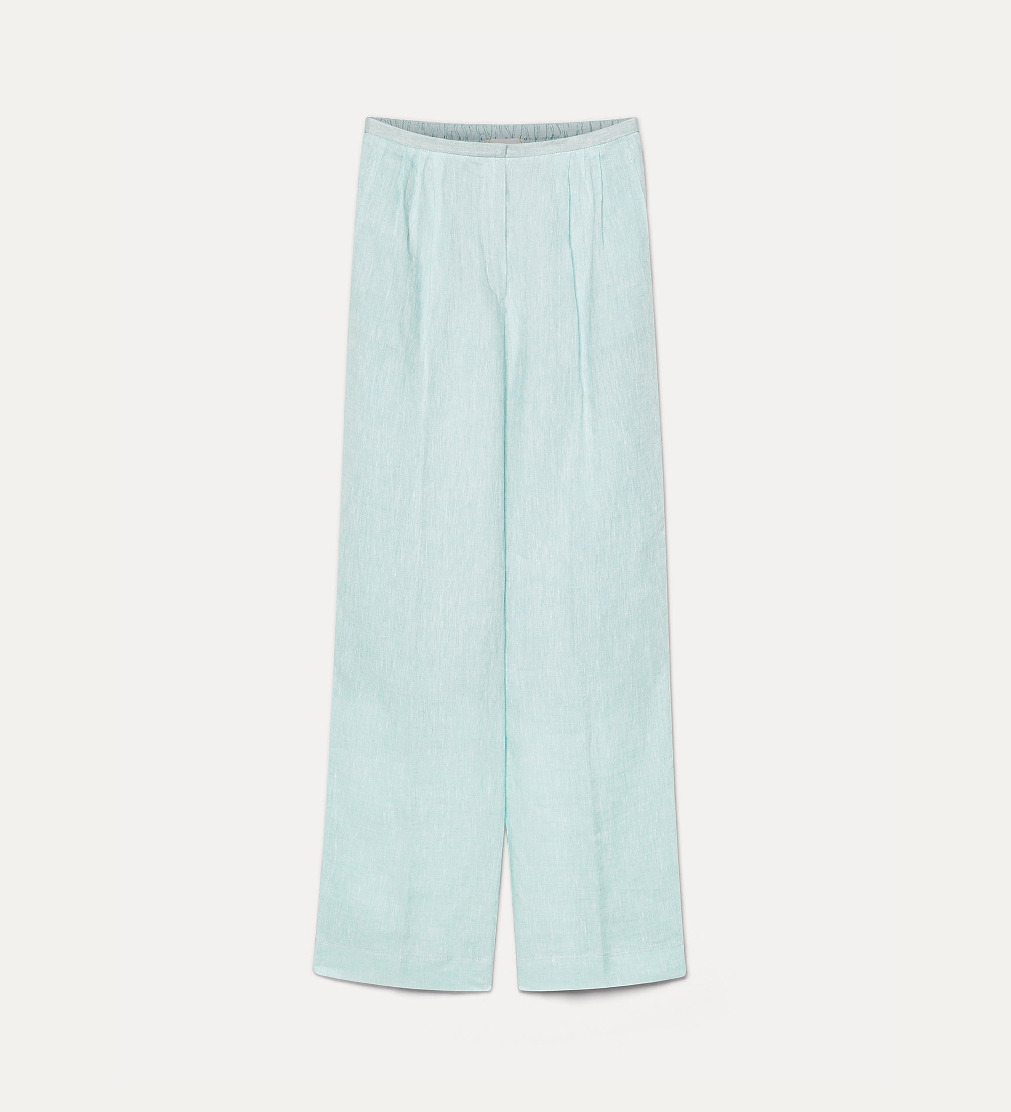 chic linen gauze trousers plume