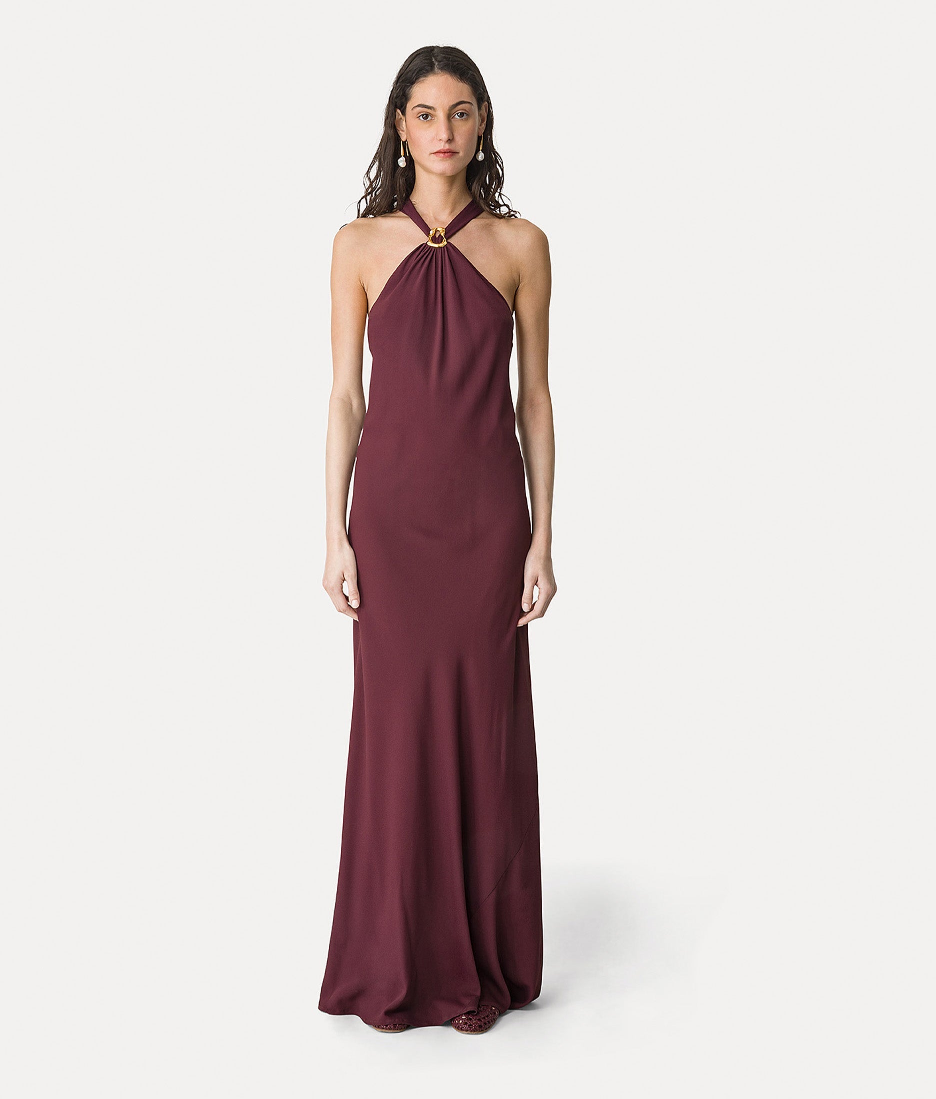 crêpe marocaine dress ruby