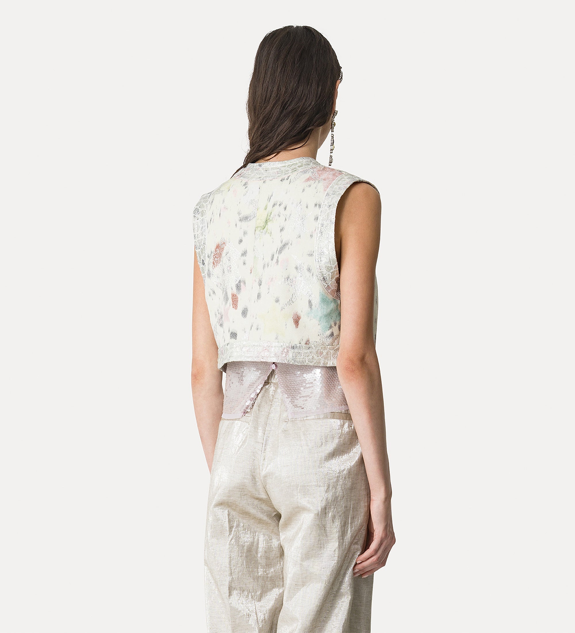 “les folies” jacquard waistcoat lucente