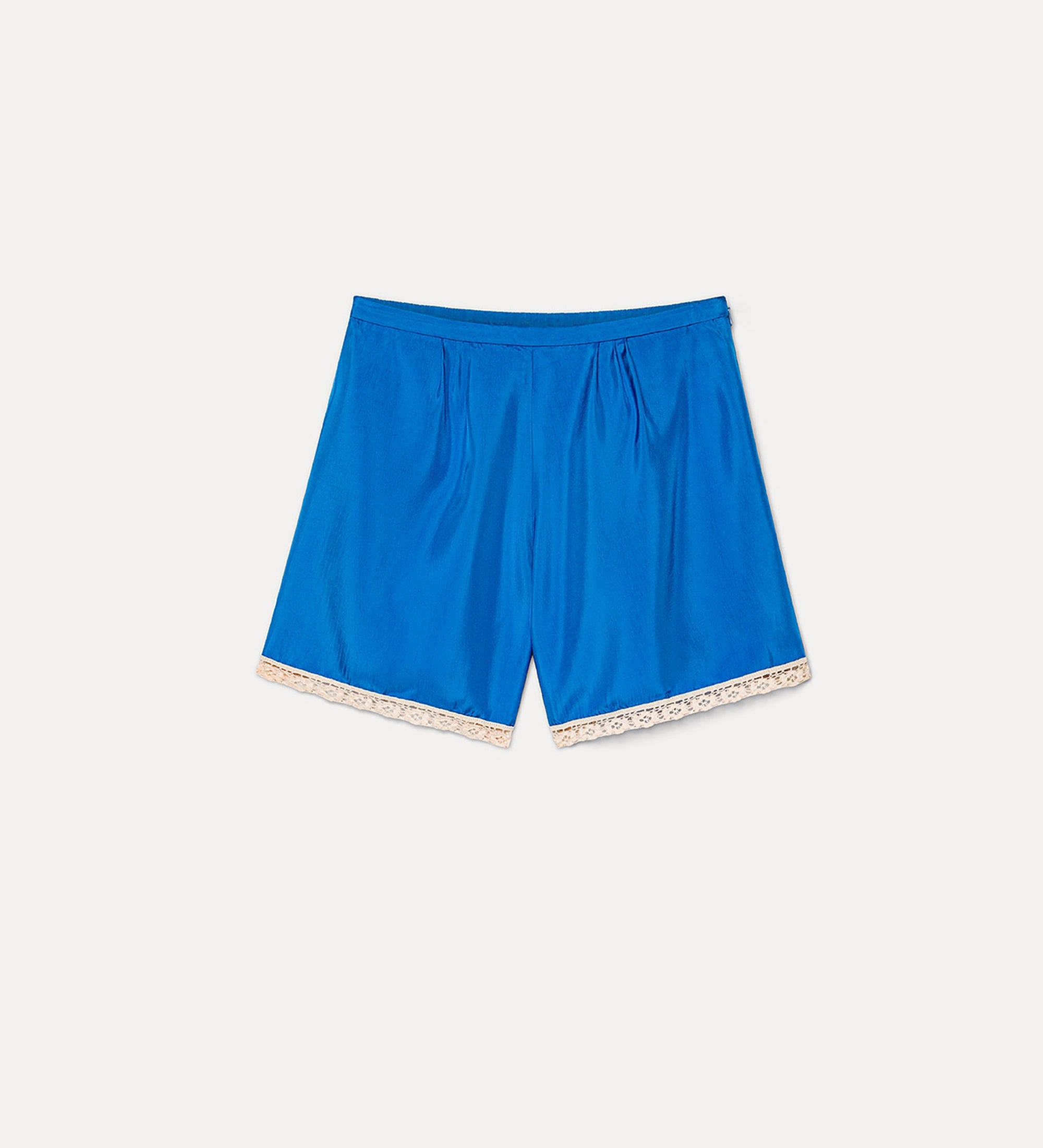viscose twill culottes with lace sea