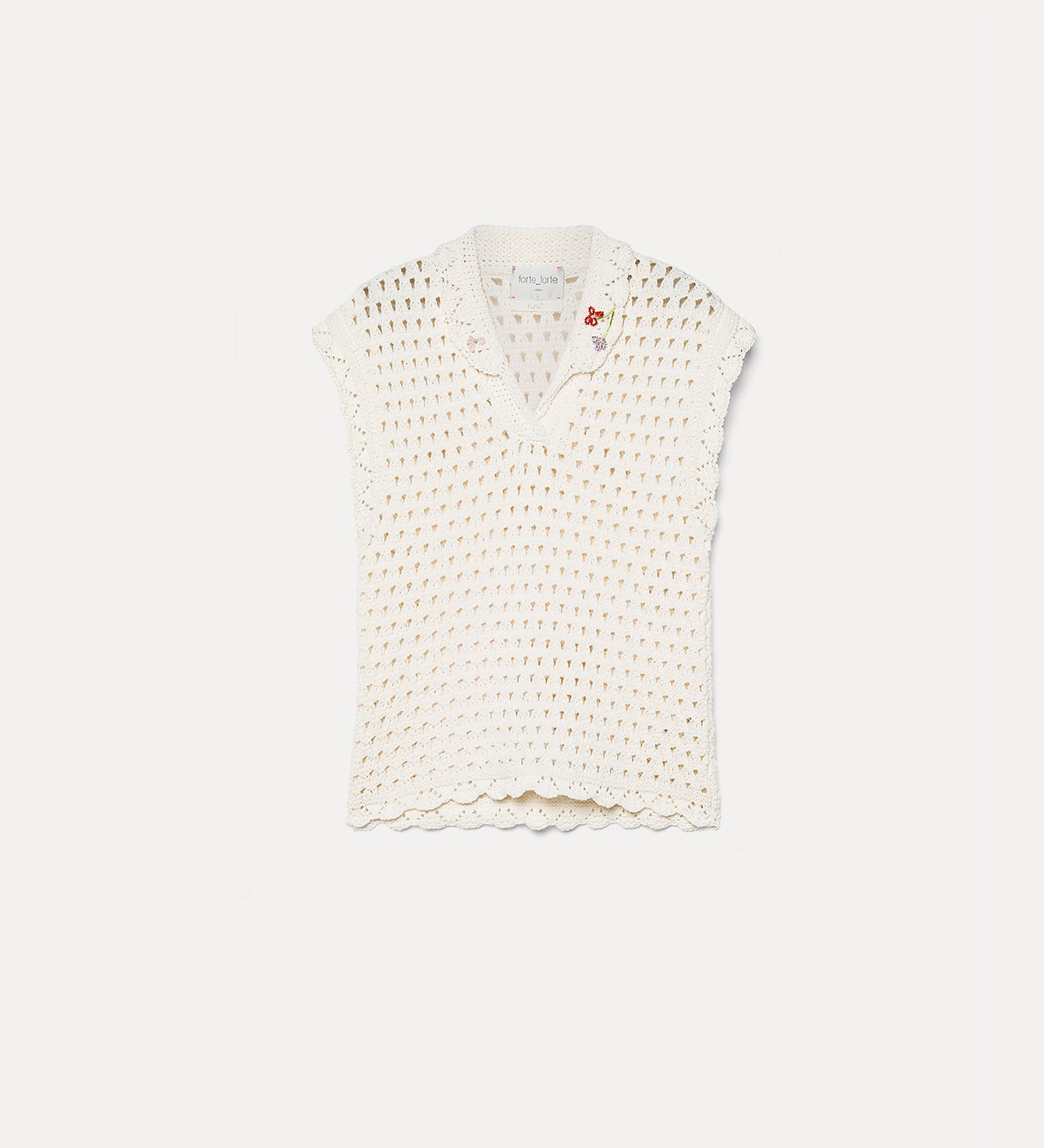 embroidered polo shirt crystal