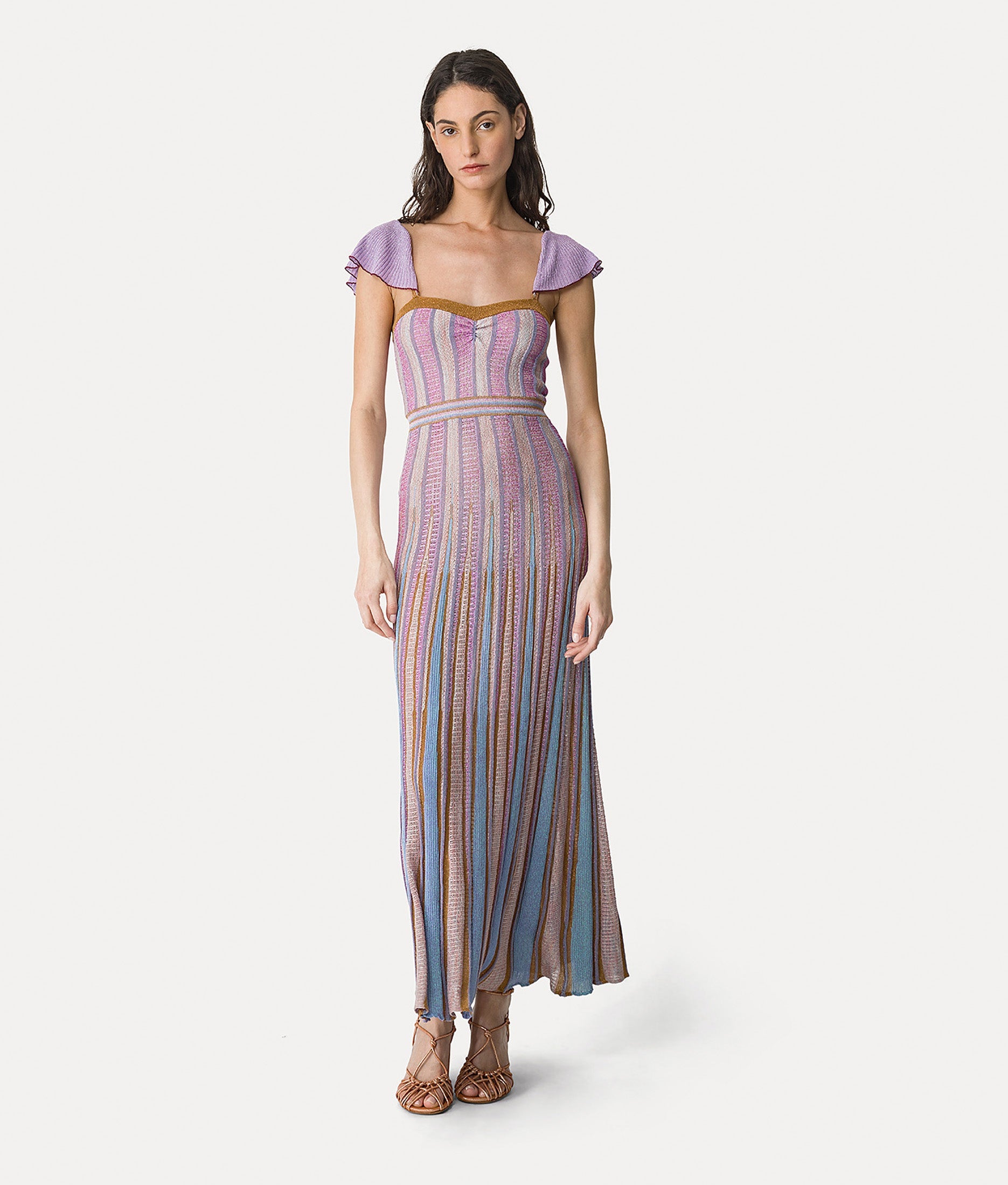 “les folies” / bronze chic inlay dress bronze