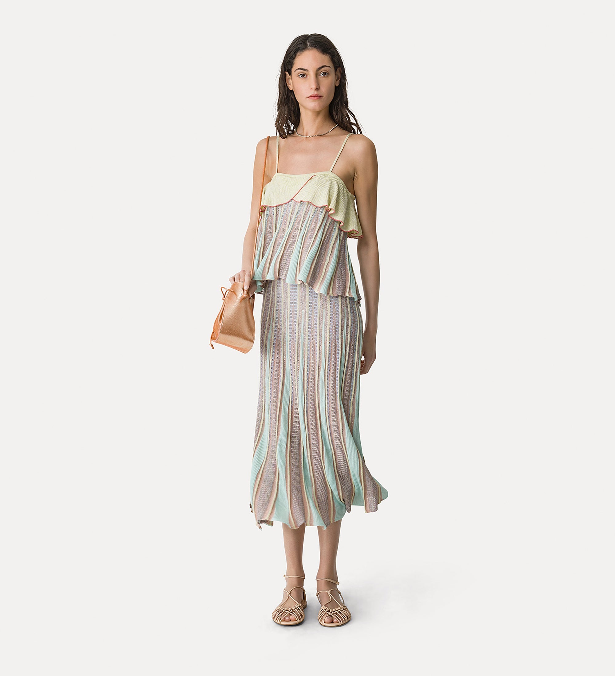 long “les folies” jacquard tulip skirt lucente