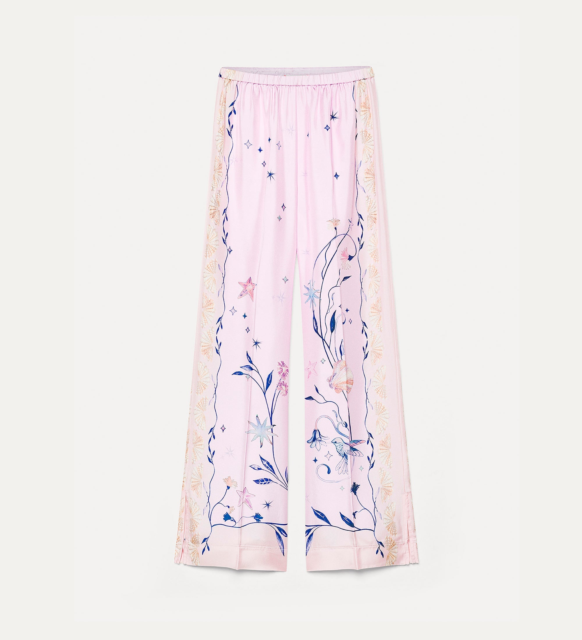 “deliverance” print twill stretch trousers sweet