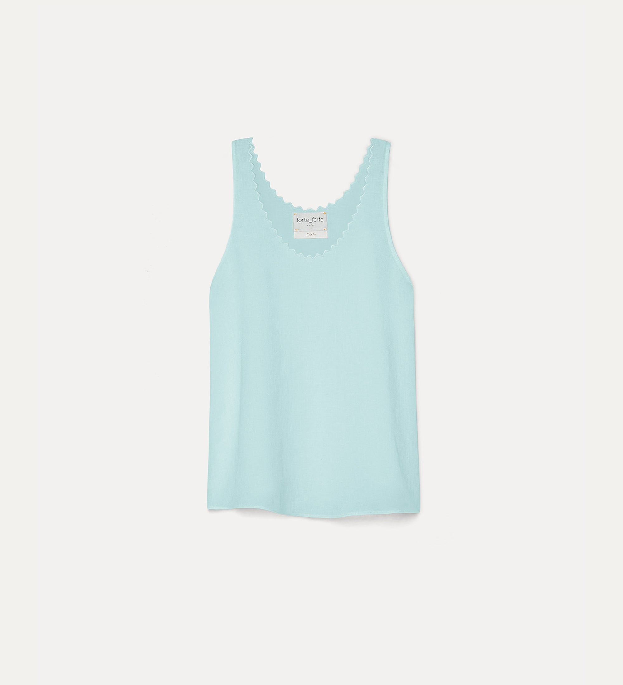 embroidered linen top plume