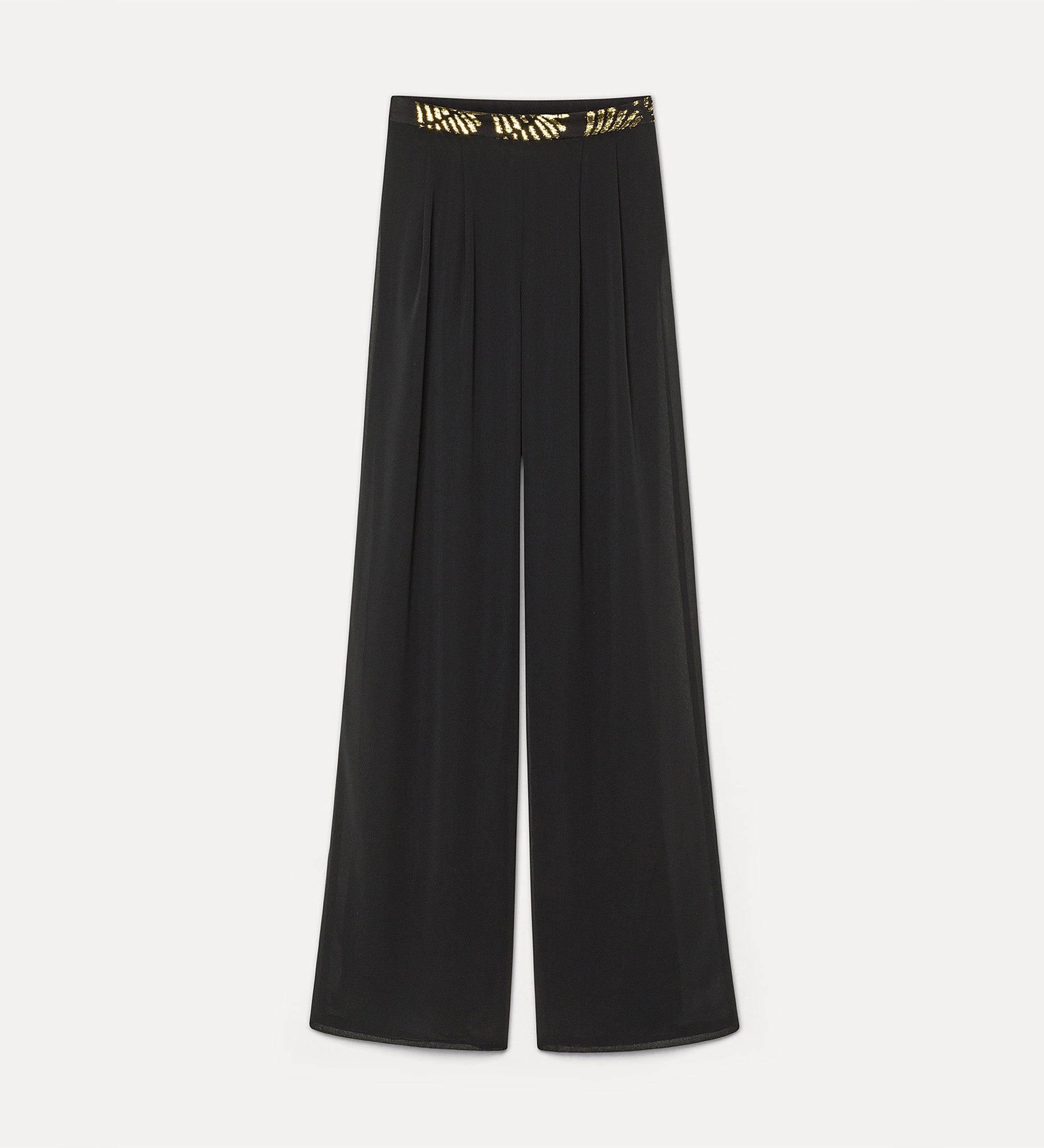 pantalone chic georgette Noir