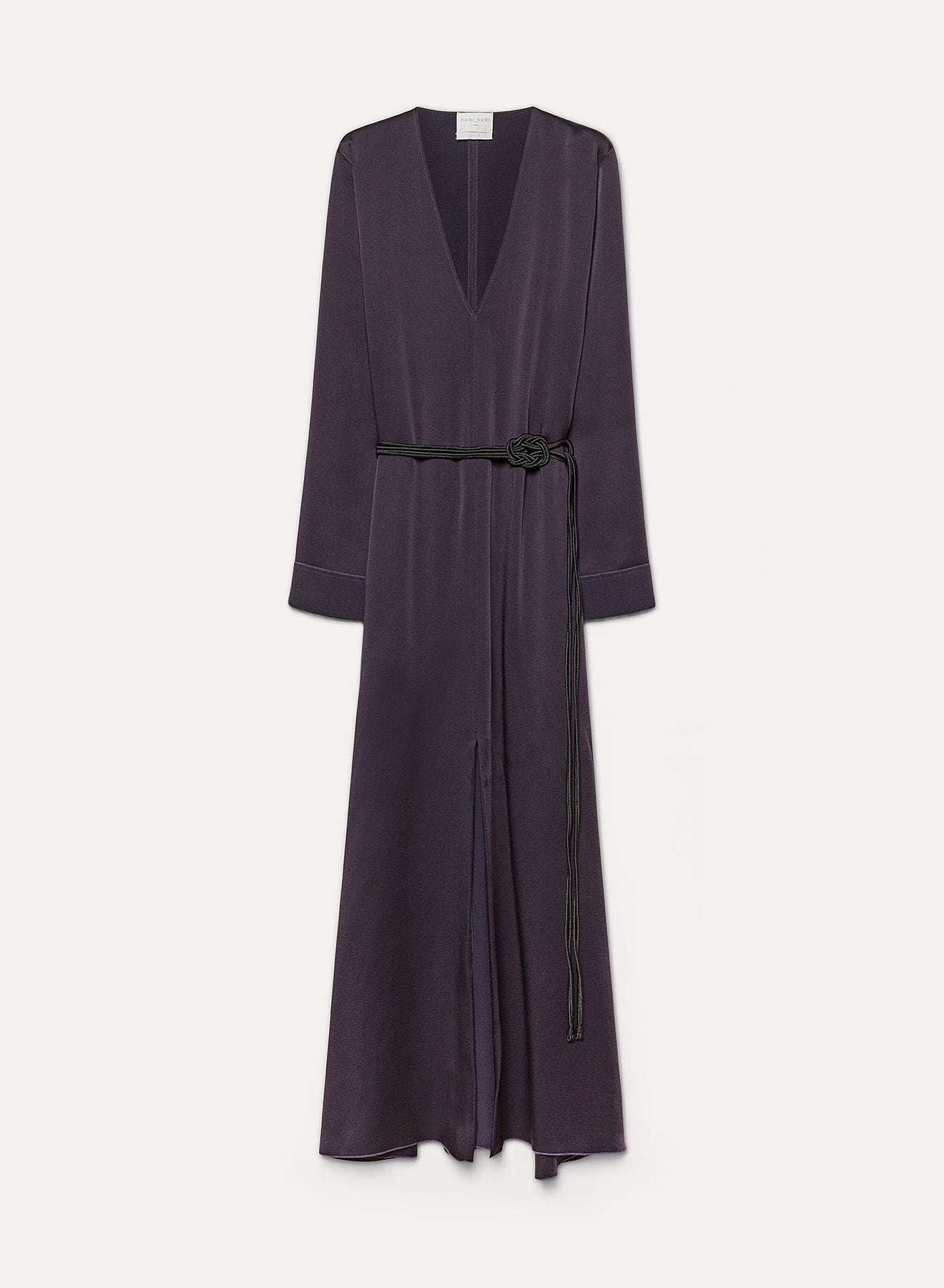 long dress in envers satin notte