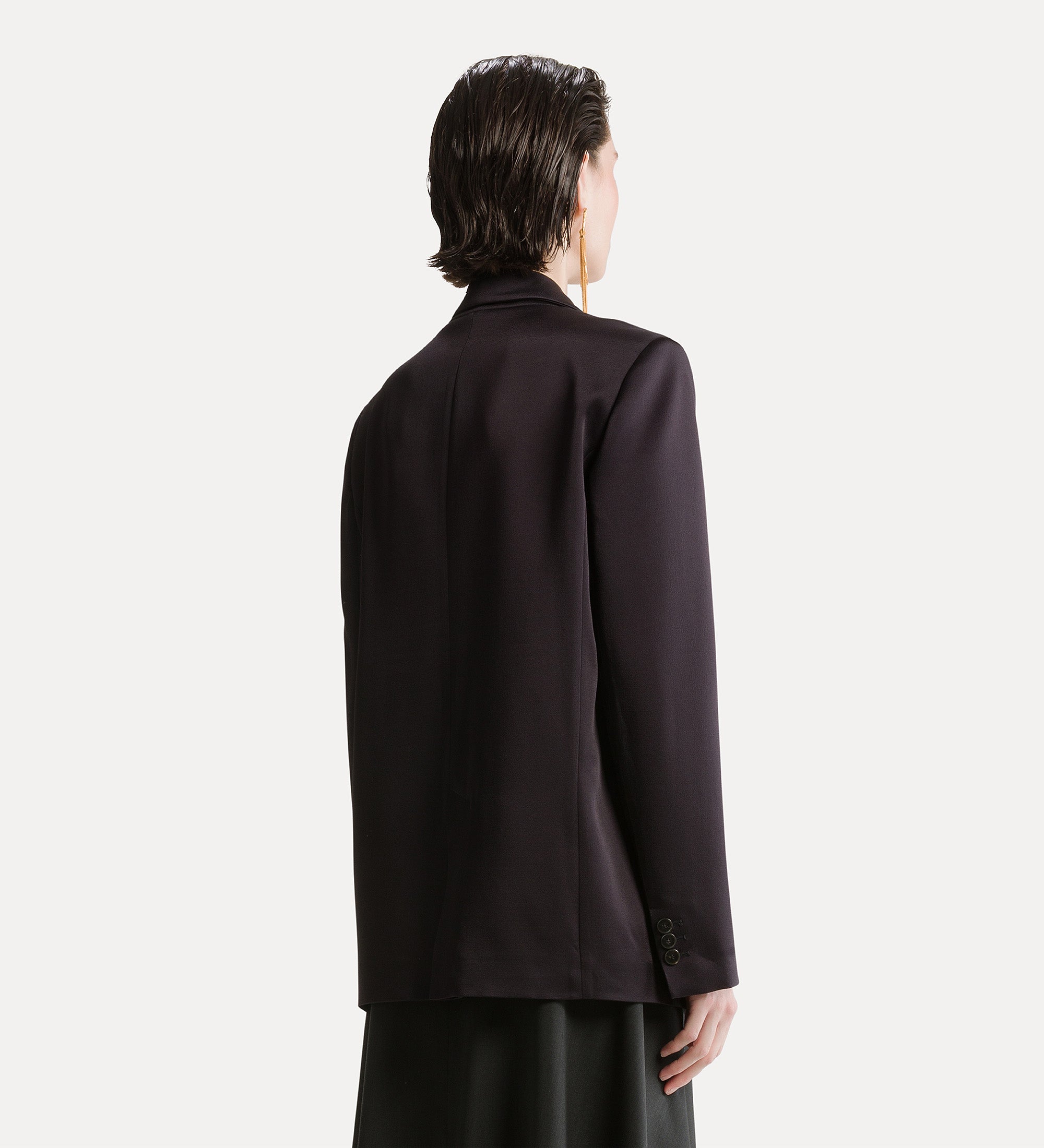 shiny envers satin jacket notte