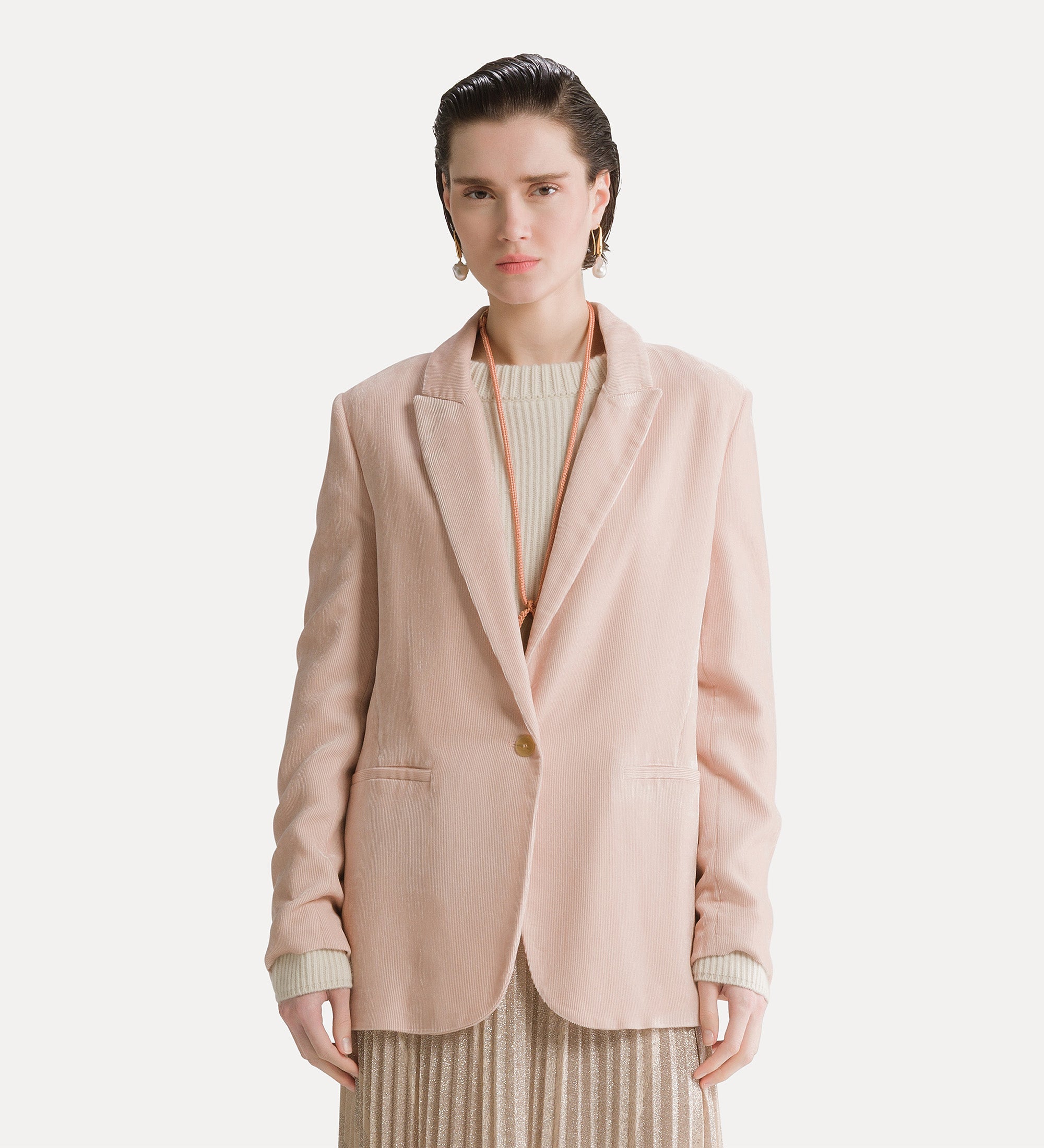 blazer velluto fluido chic duemilarighe loto
