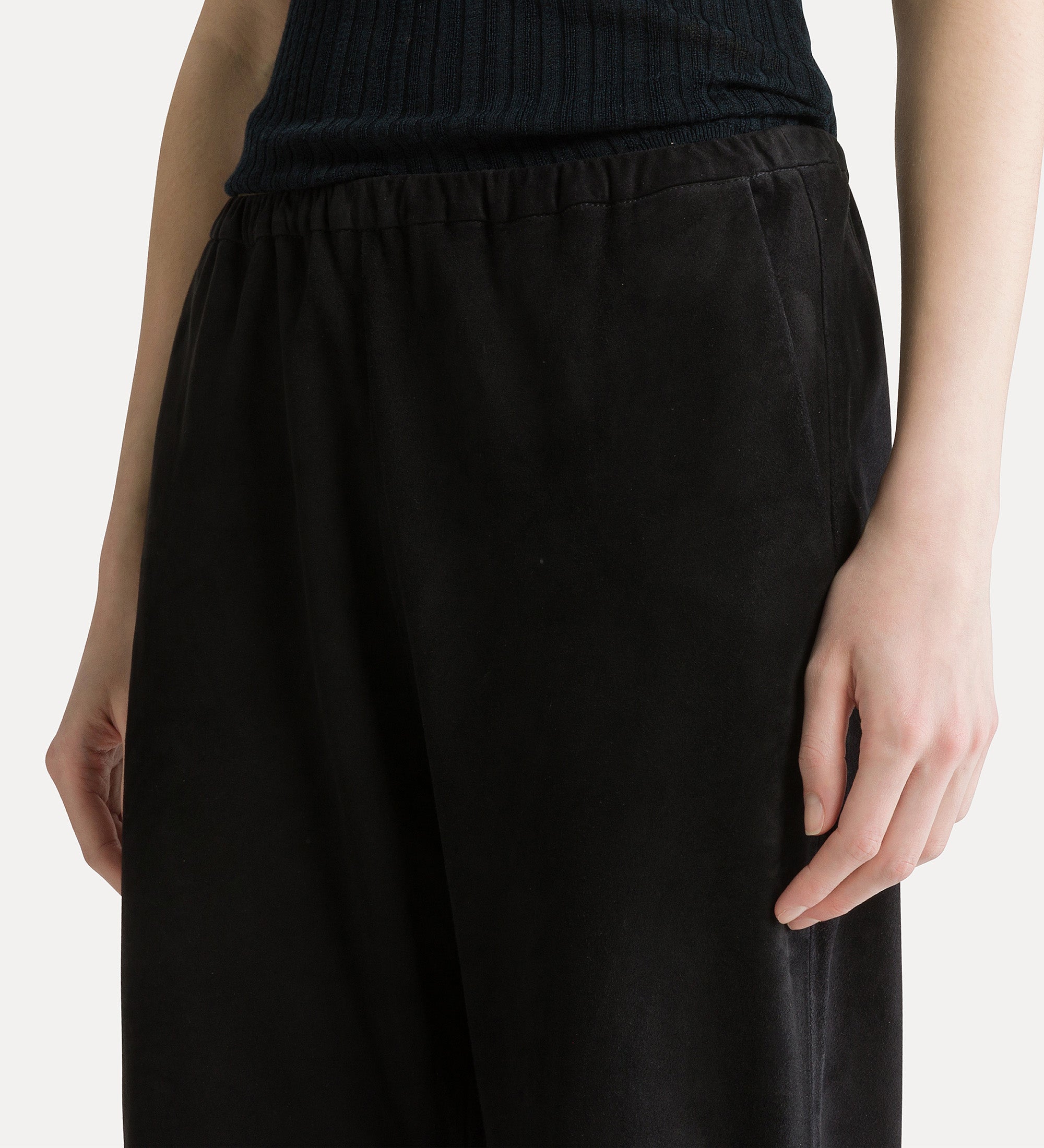pantalone elastico suede notte