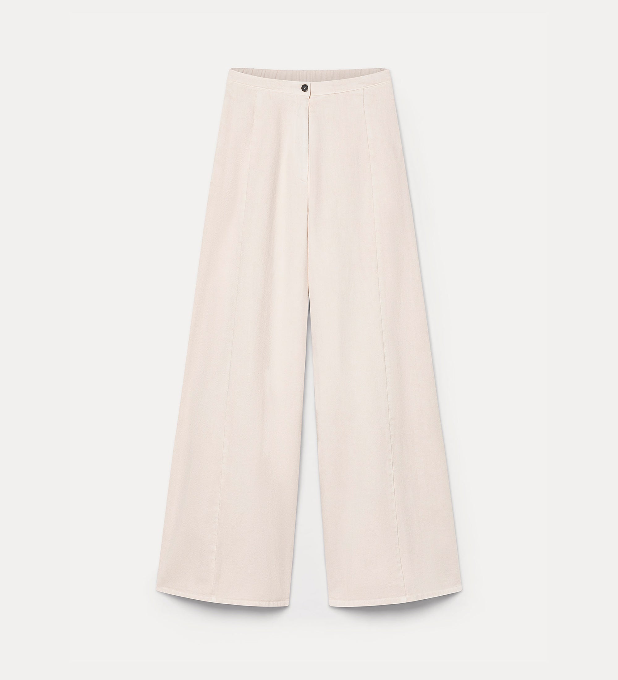pantalone ampio twill fluido cotone seta