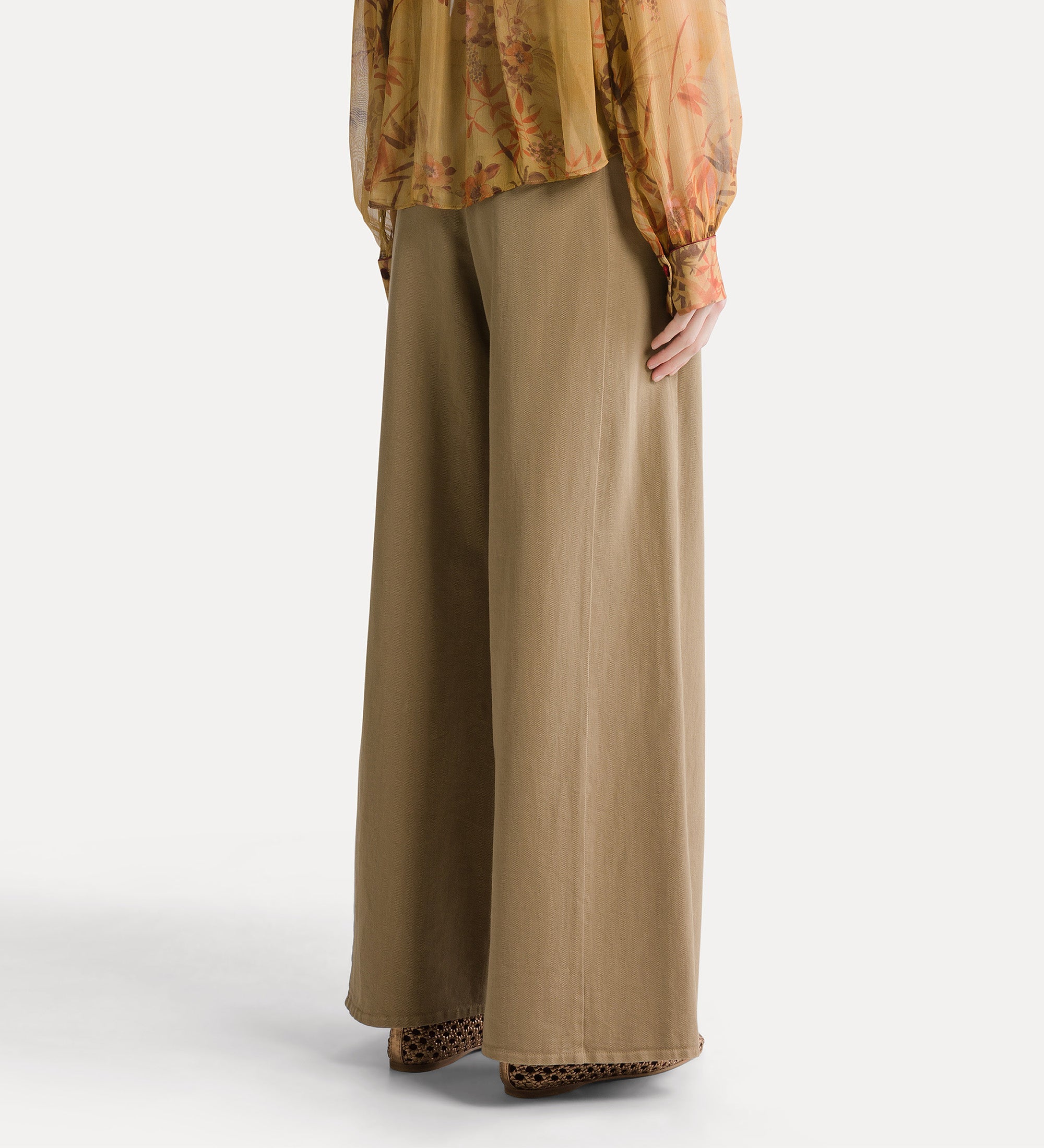 loose cotton twill trousers cumino
