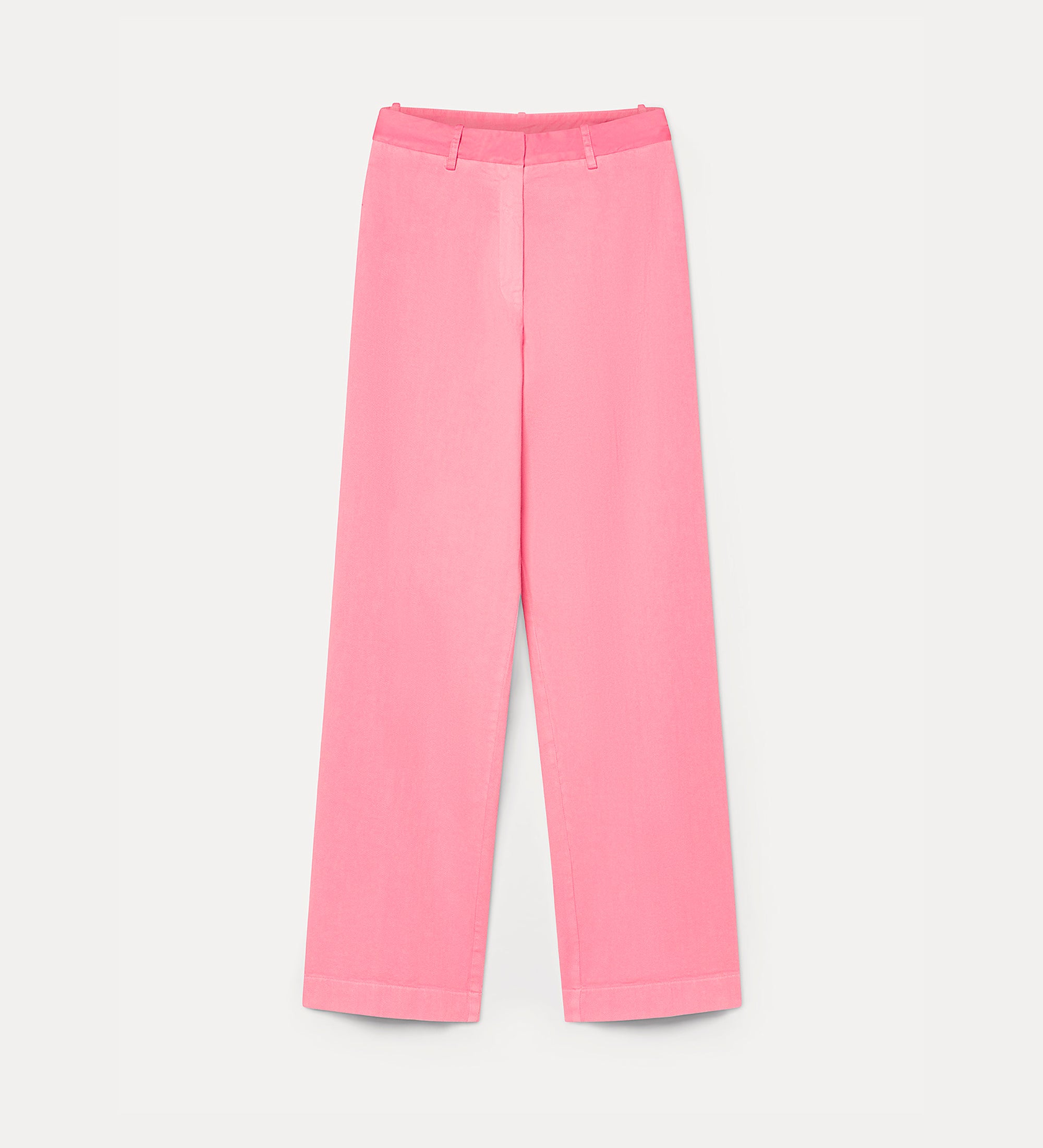 pantalone chino cintura raso twill fluido cotone cherry blossom
