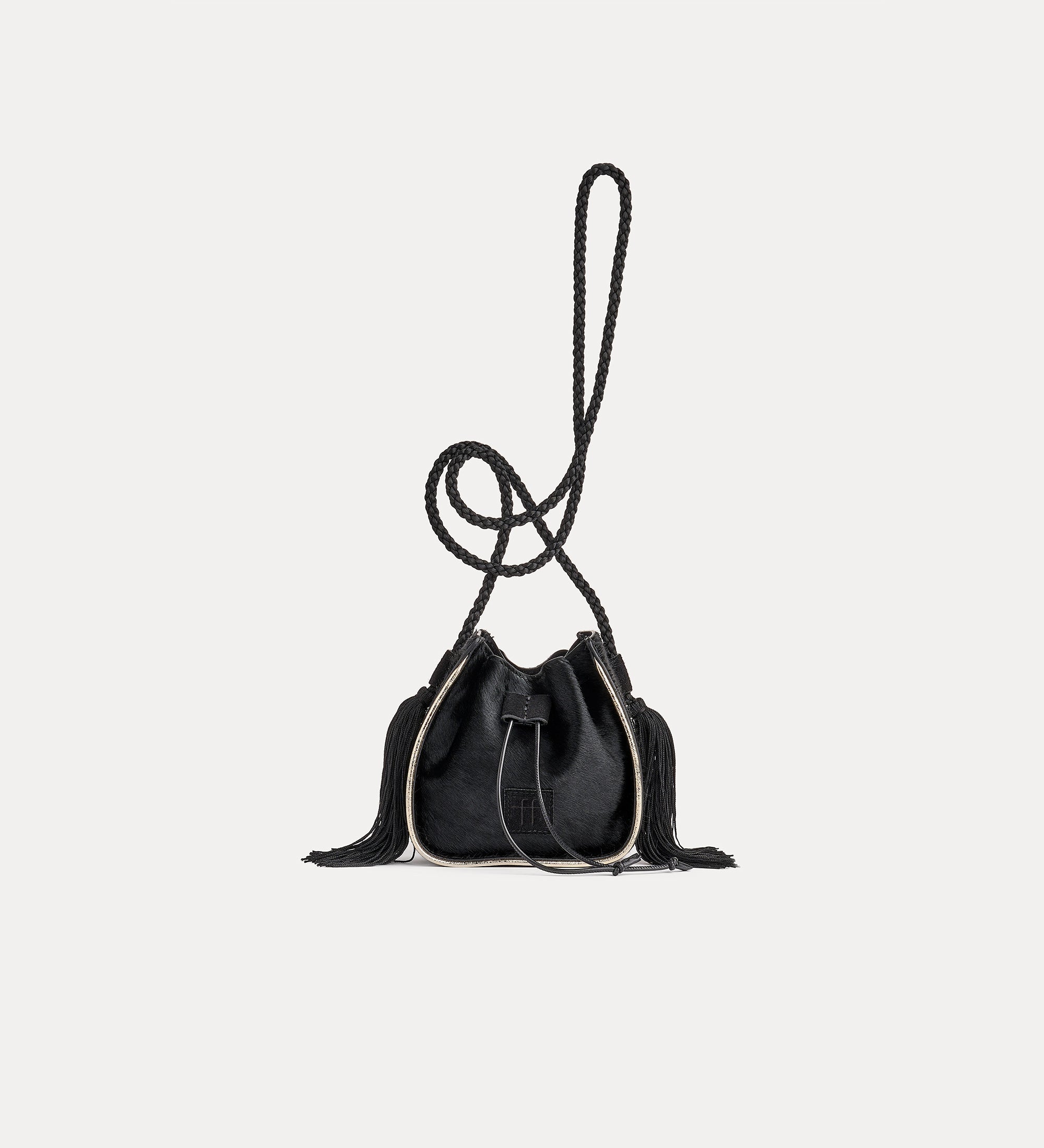 “my pepita” mini bucket bag nero
