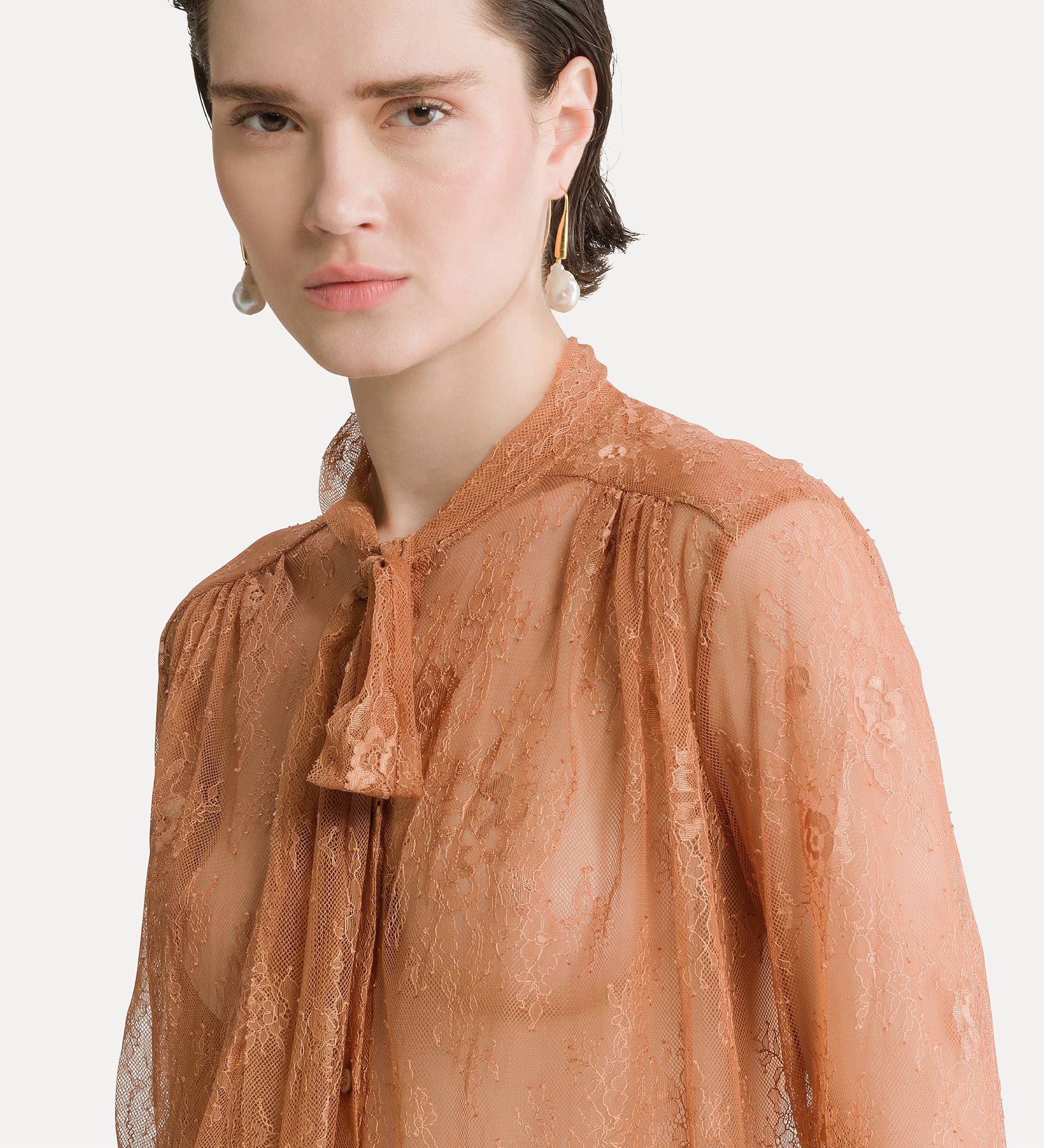 camicia bow ties pizzo chantilly the