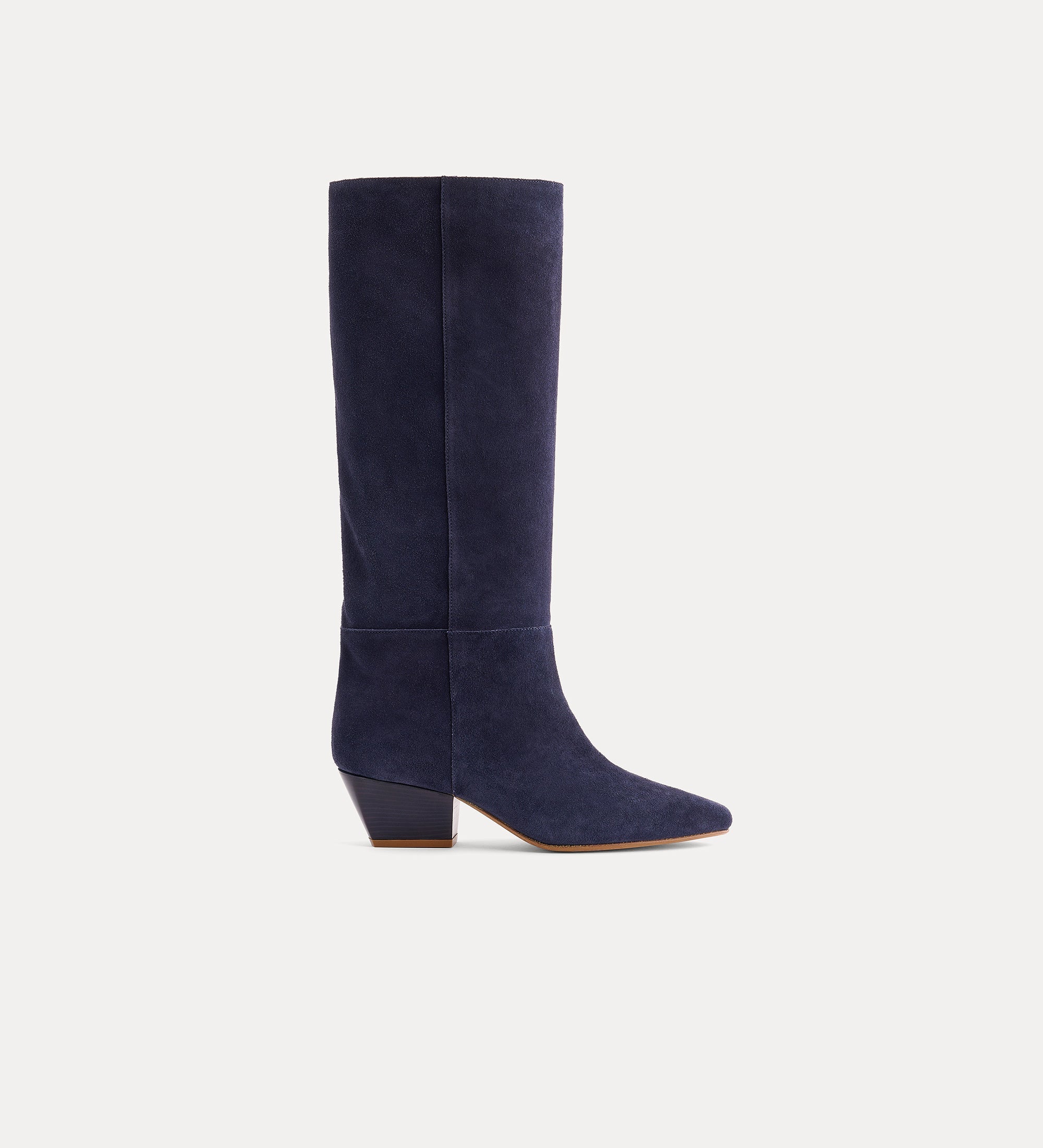 tall boot in suede notte
