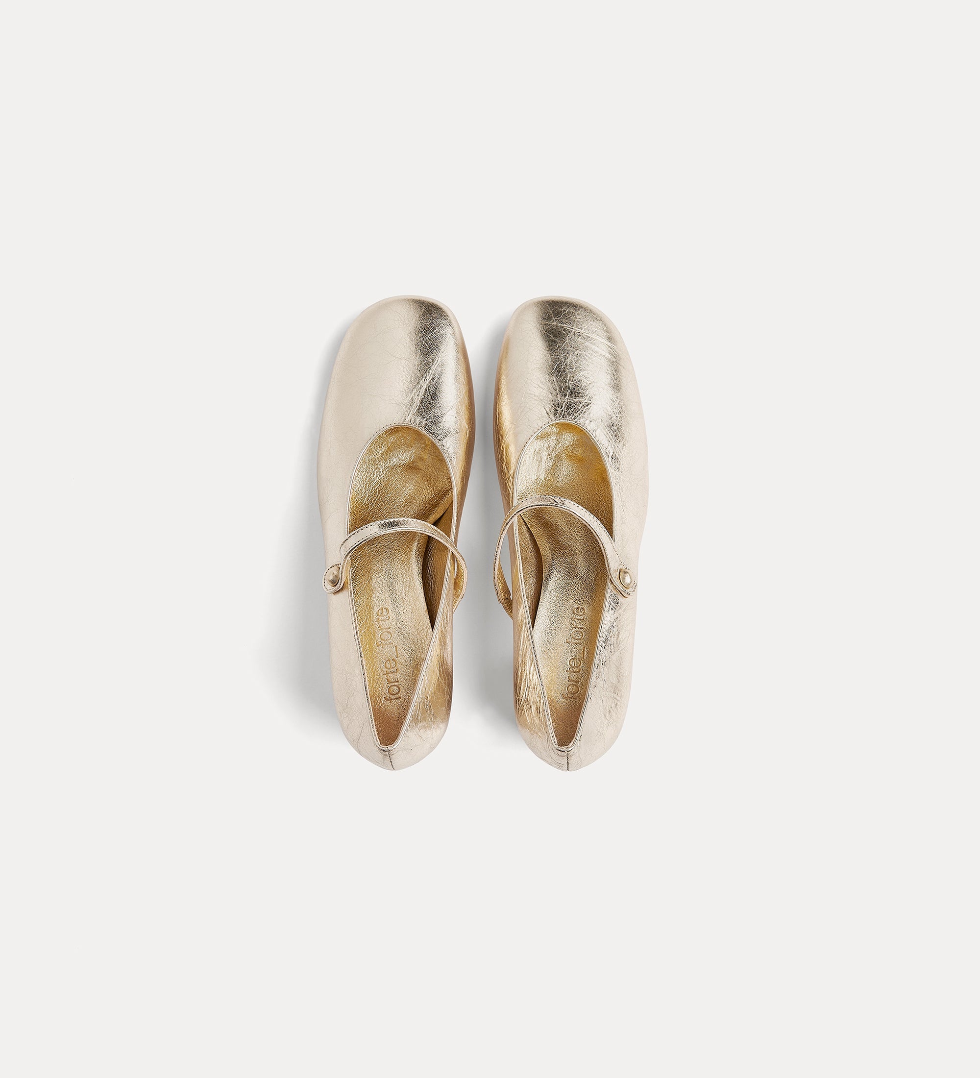ballerine en velours avec lanière et talon platino