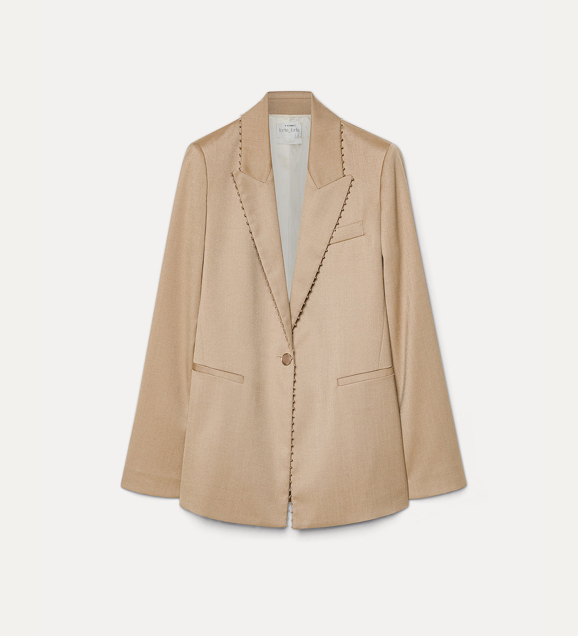 veste brodée en grain de poudre mandorla